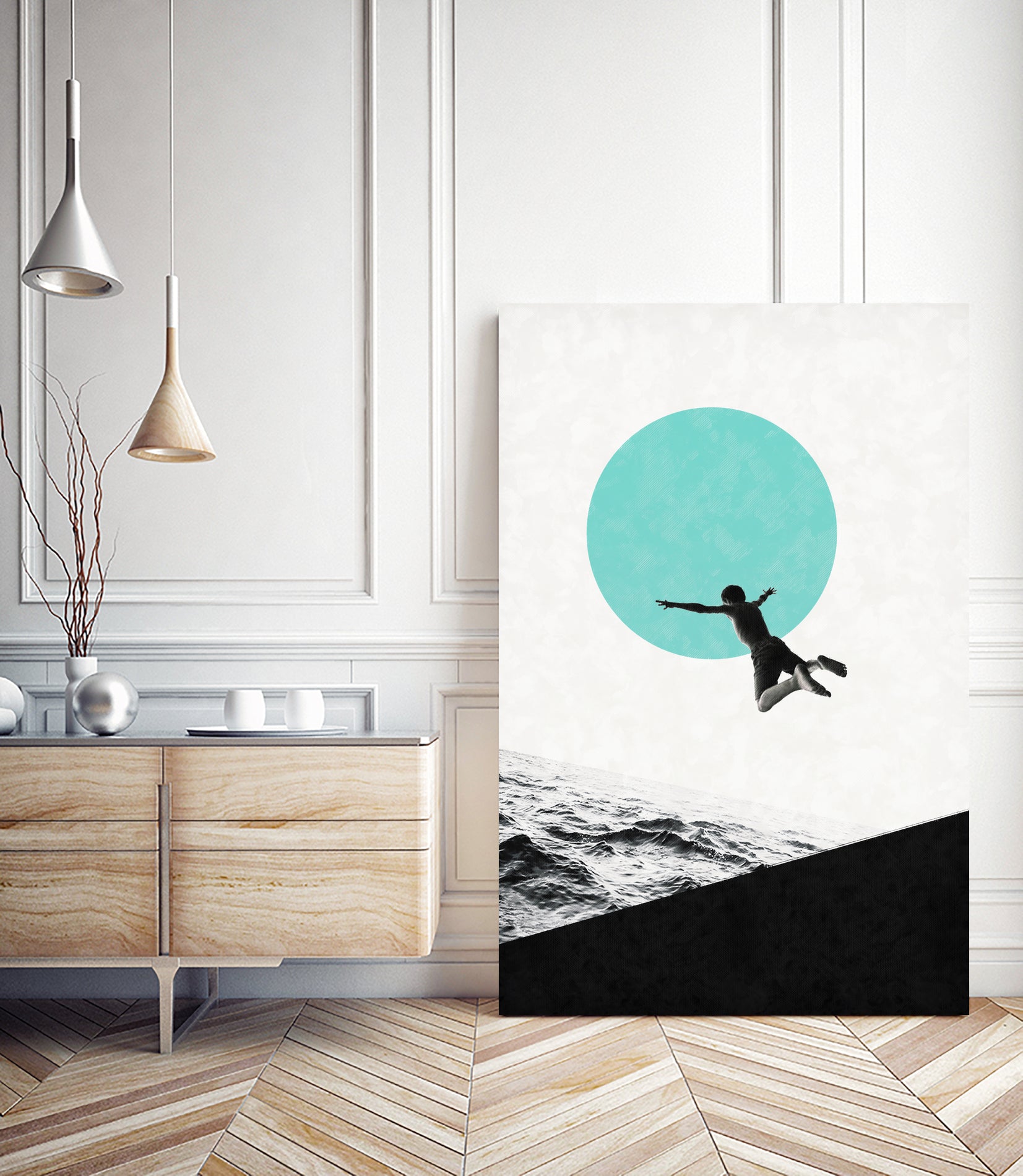 Don't think. Jump ... by Menelaos Trompoukis on GIANT ART - gray photo manipulation