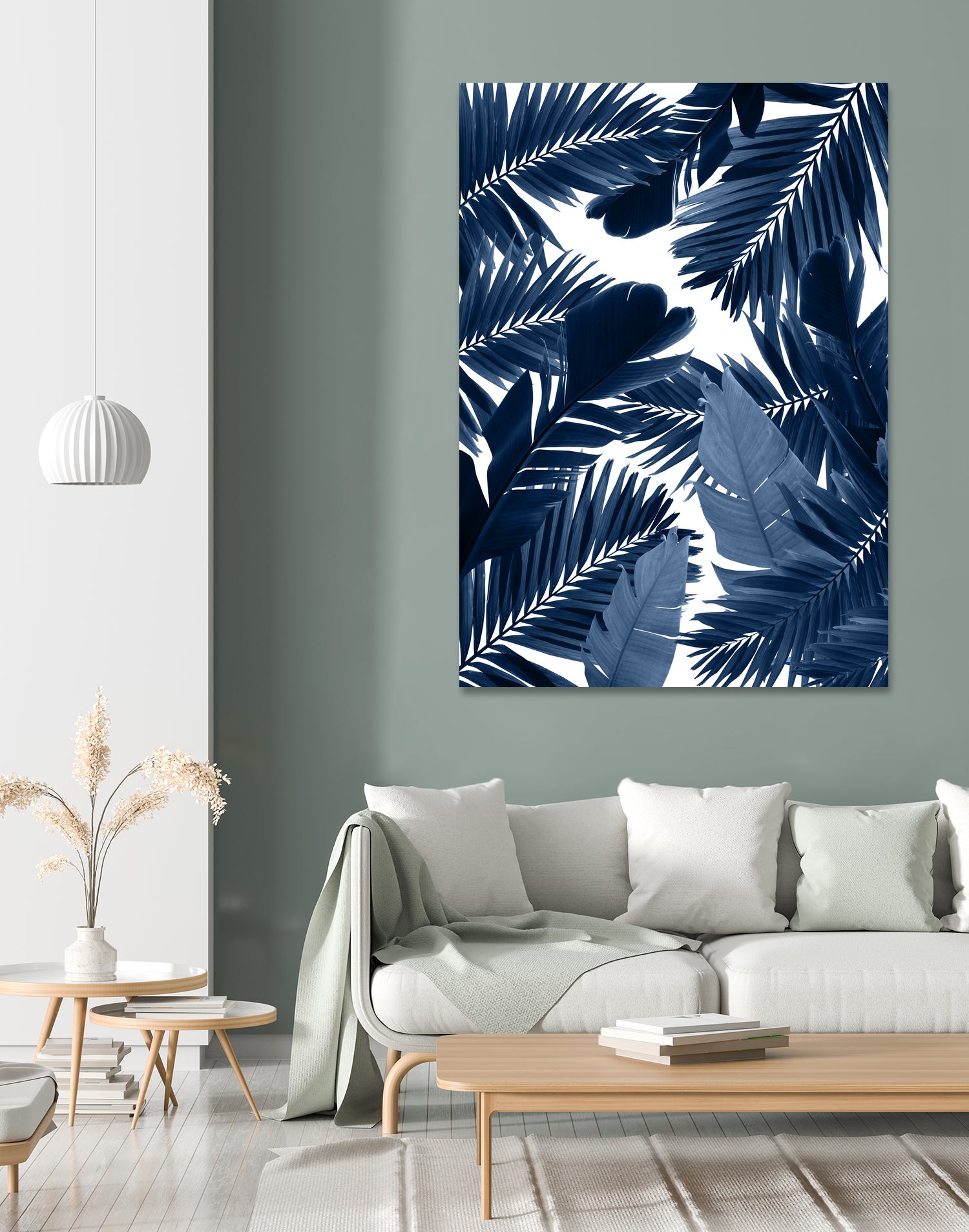 Jungle Leaves Finesse #3 #tropical #decor #art by Anita & Bella Jantz on GIANT ART - blue photo illustration