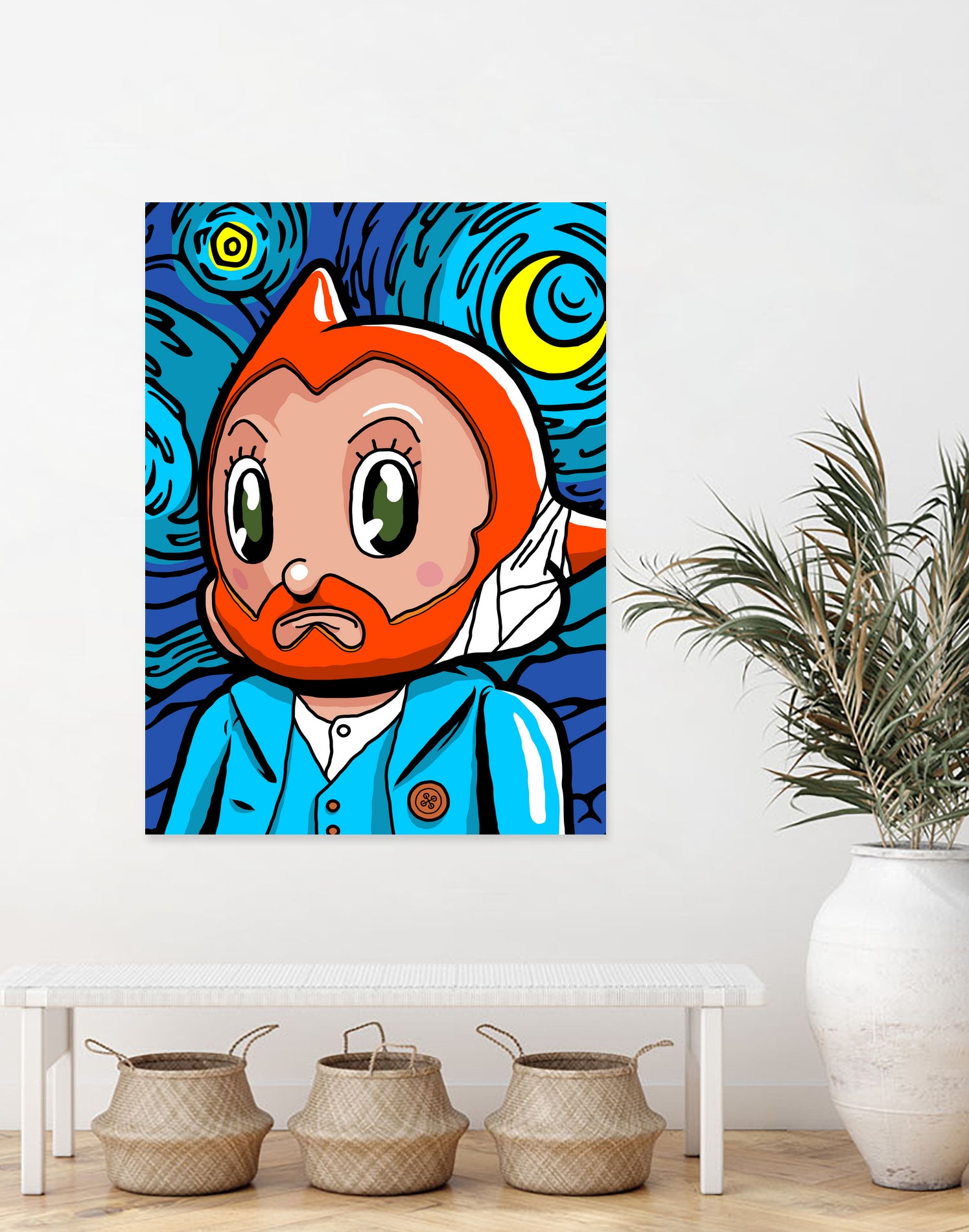 Astro Night by Bily Mariano da Luz on GIANT ART - blue digital drawing