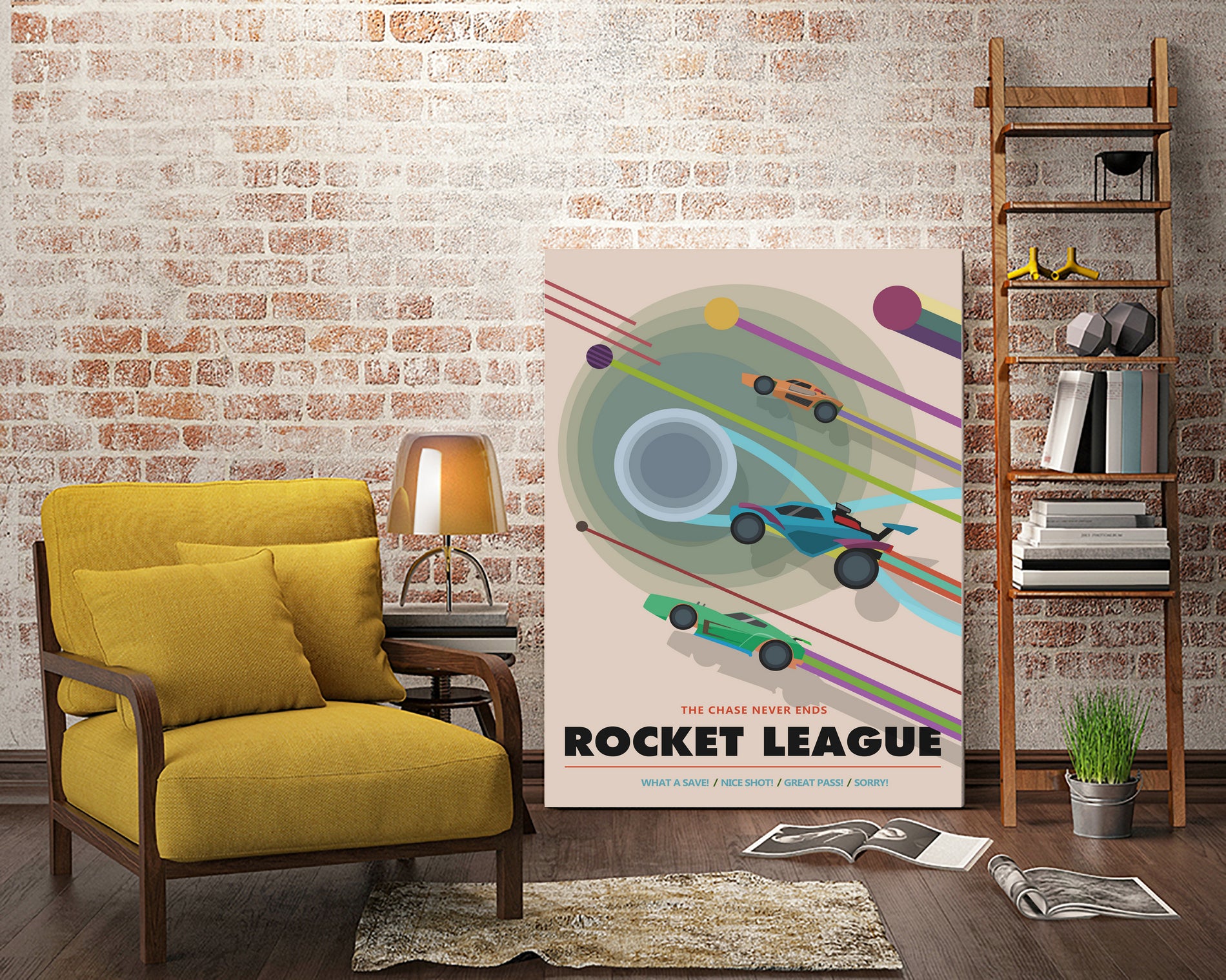 Rocket League by Ilham Akbar on GIANT ART - yellow digital painting