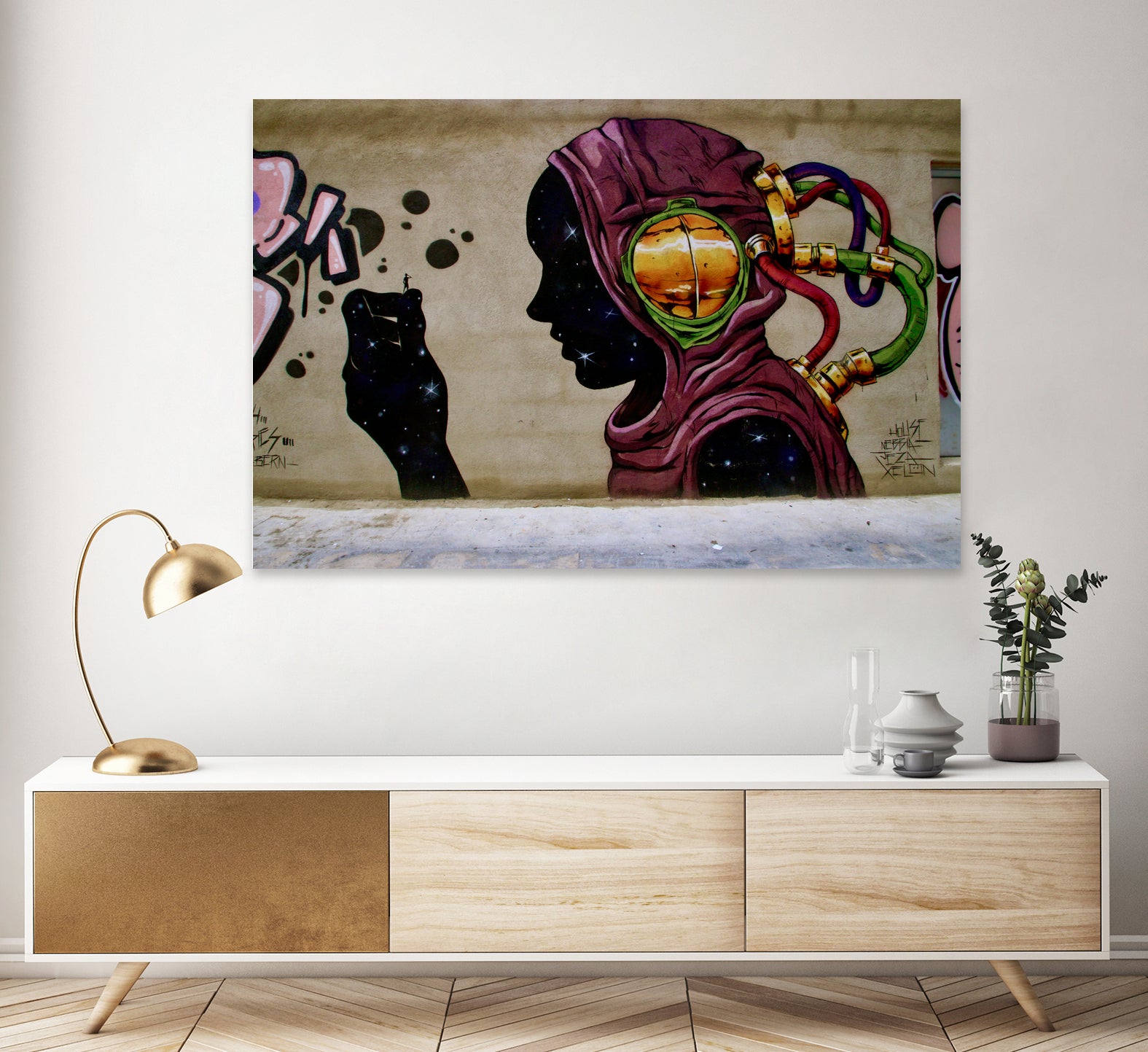 Minicsule by Luke Robertson on GIANT ART - fuchsia photo manipulation