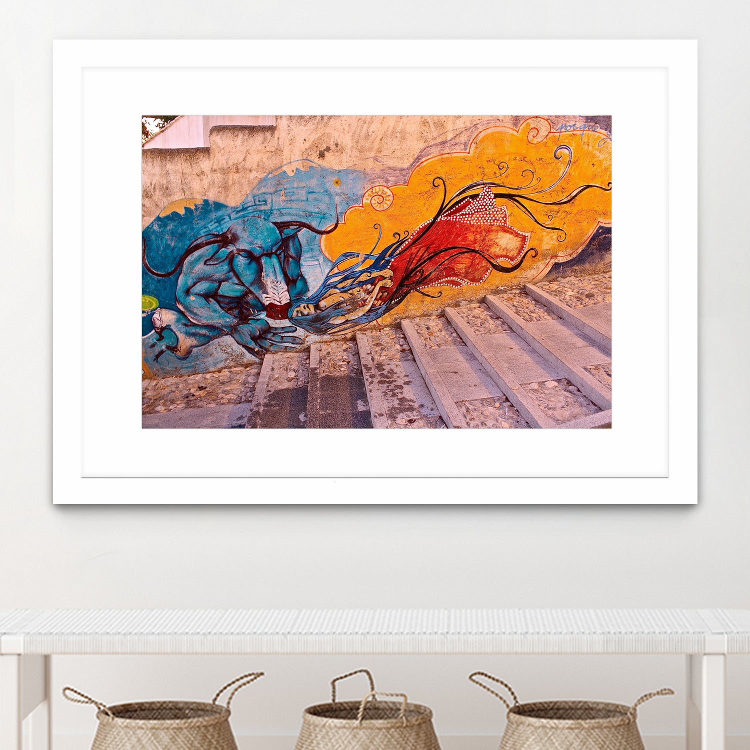 Sueños Del Minotauro by Luke Robertson on GIANT ART - blue photo manipulation