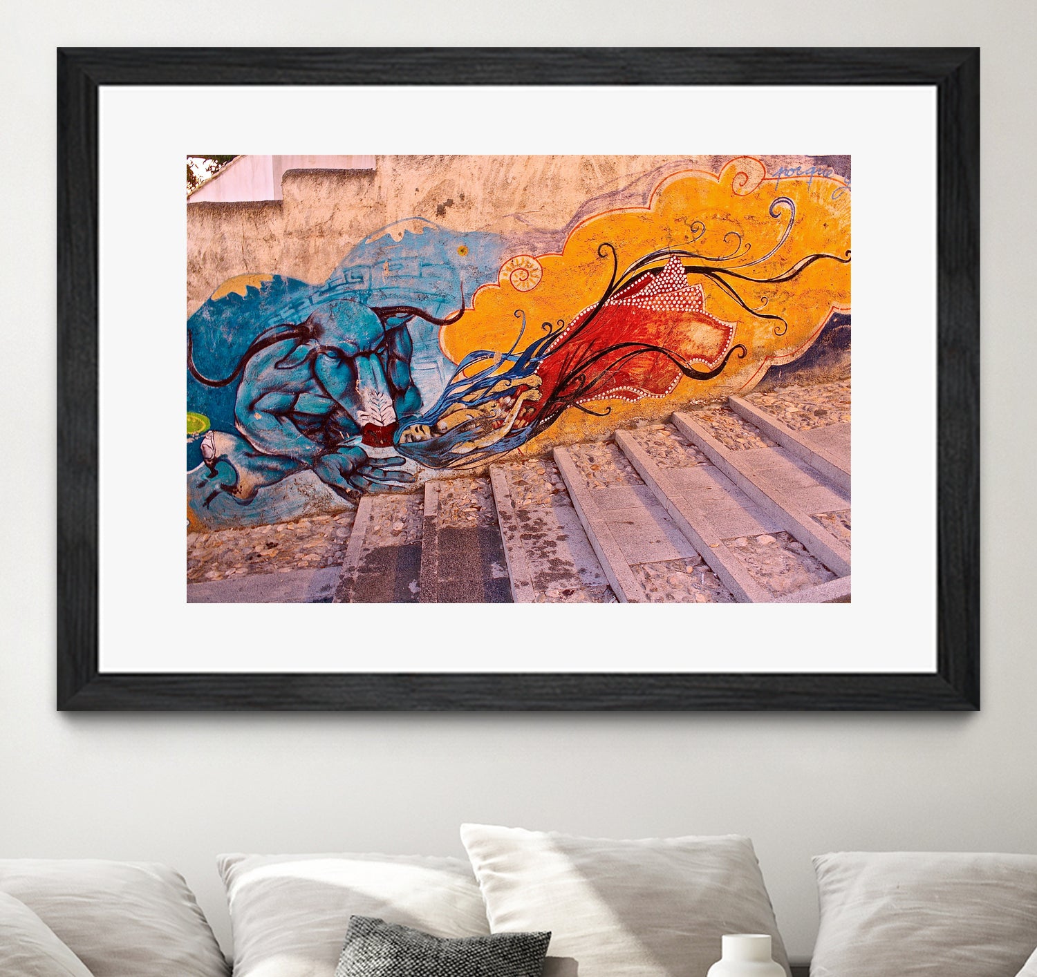 Sueños Del Minotauro by Luke Robertson on GIANT ART - blue photo manipulation