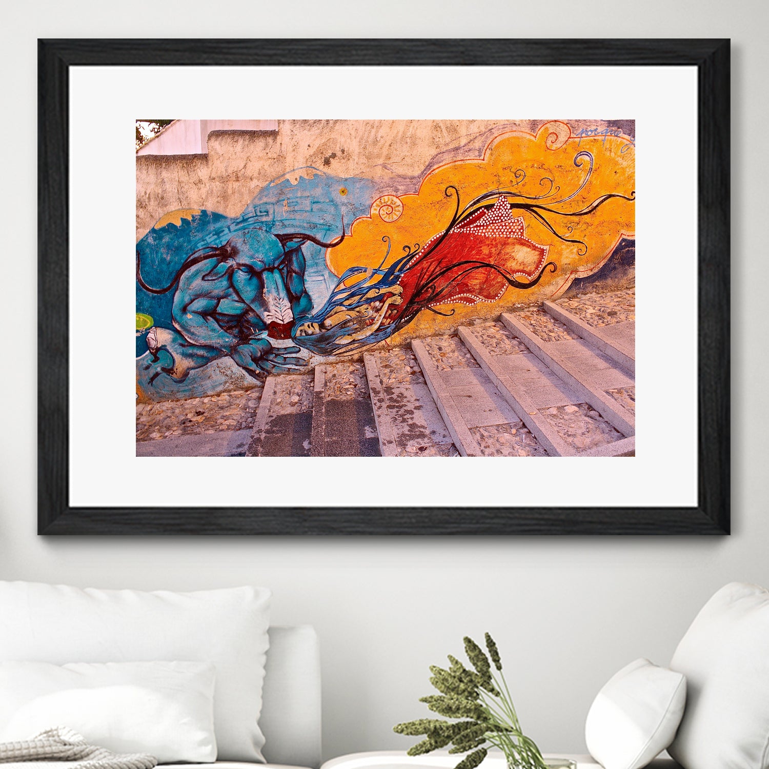 Sueños Del Minotauro by Luke Robertson on GIANT ART - blue photo manipulation