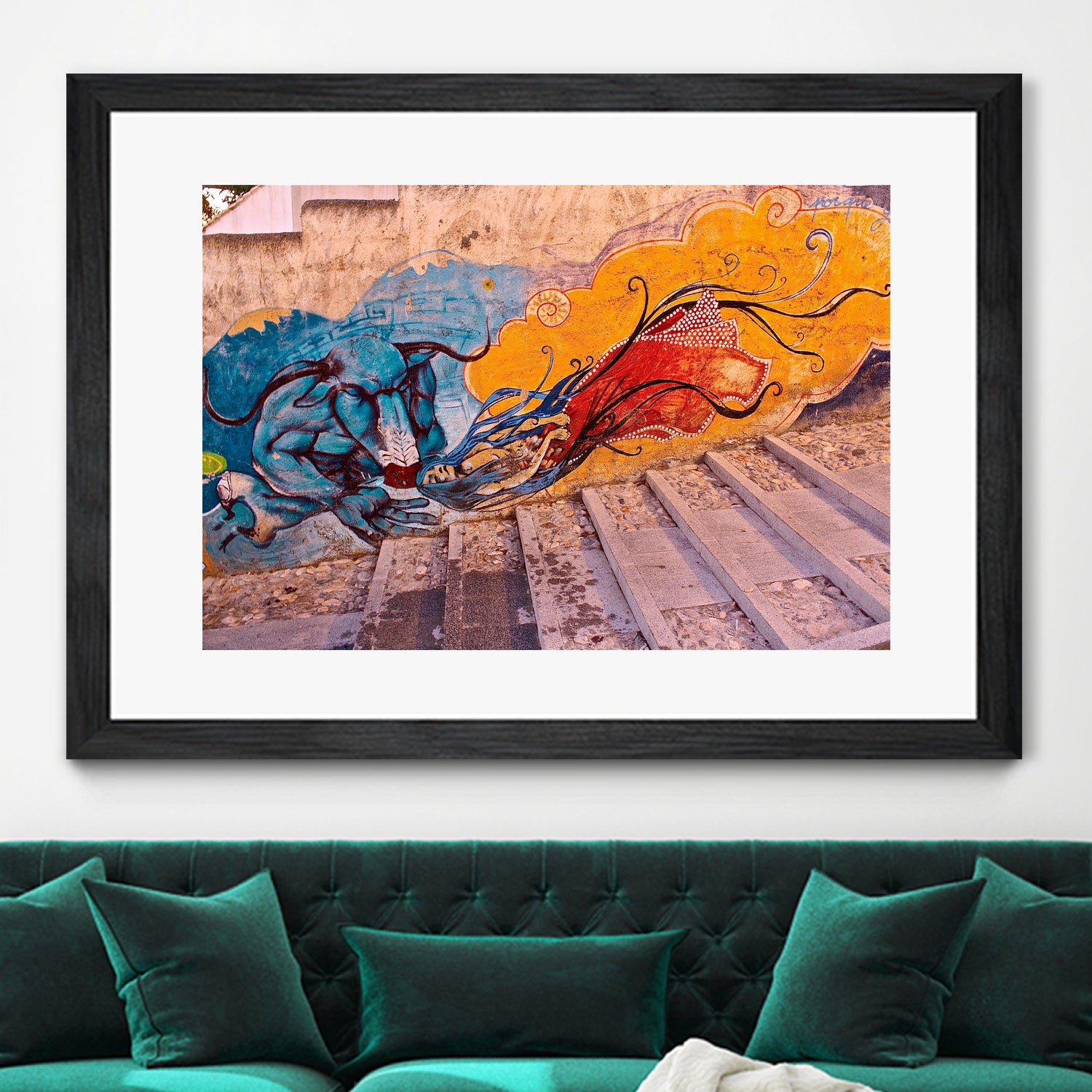 Sueños Del Minotauro by Luke Robertson on GIANT ART - blue photo manipulation