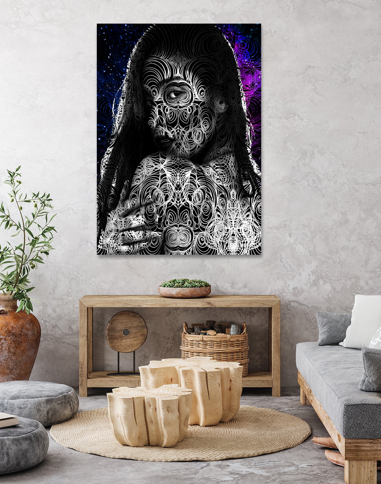 Monarch by Ryan Scardecchio on GIANT ART - fuchsia digital drawing