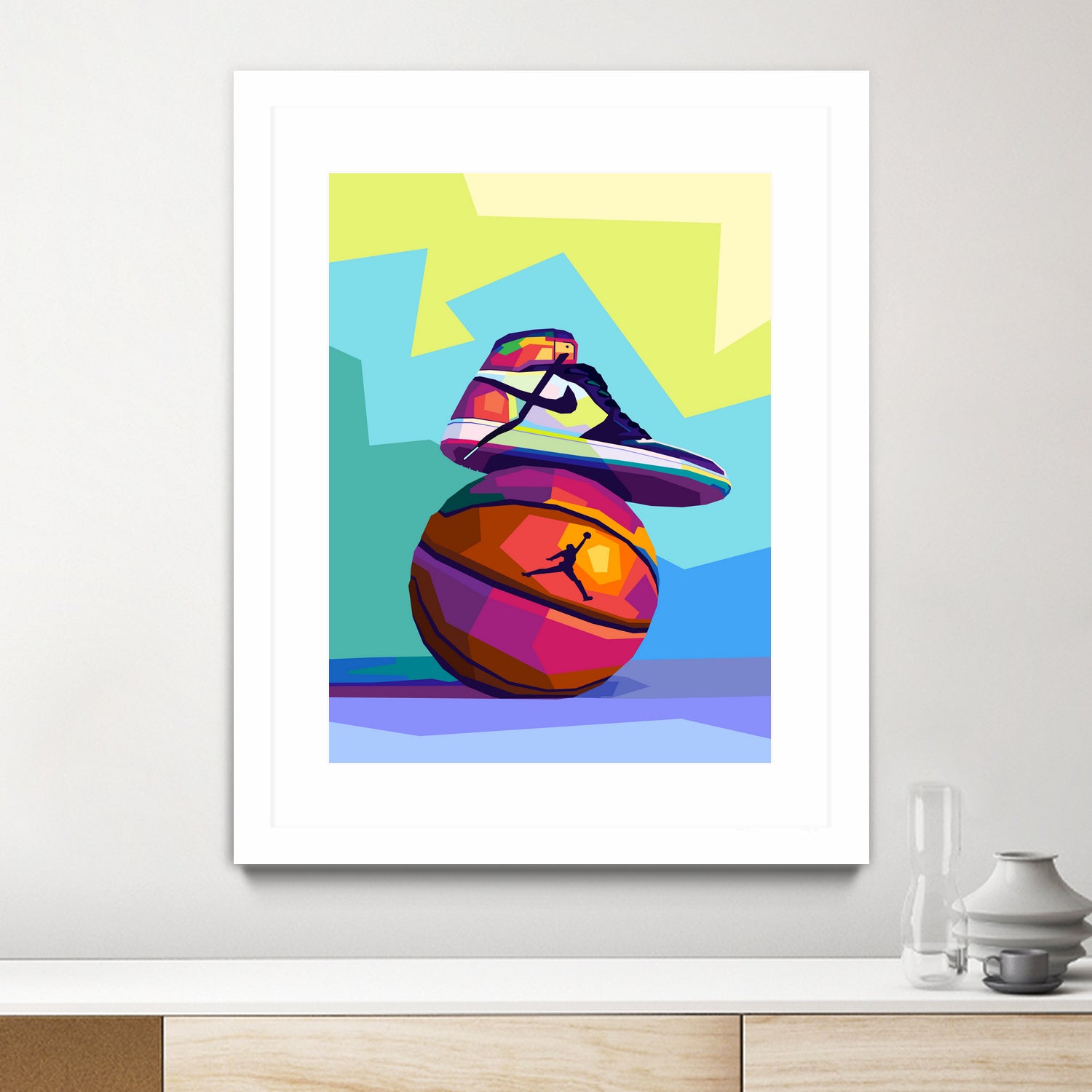 Air Jordan x Basketball by Noval Purnama on GIANT ART - white vector illustration