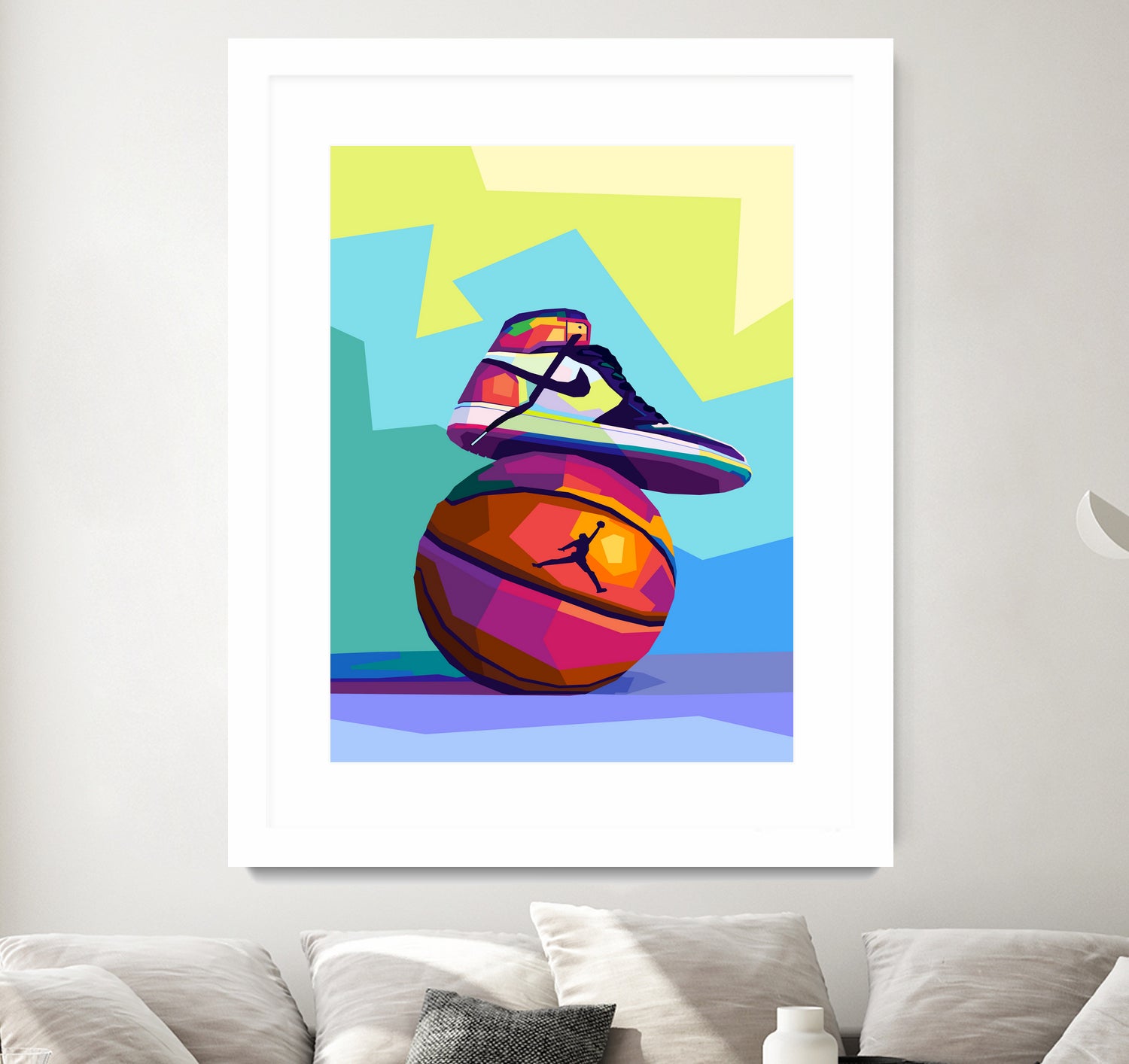 Air Jordan x Basketball by Noval Purnama on GIANT ART - white vector illustration