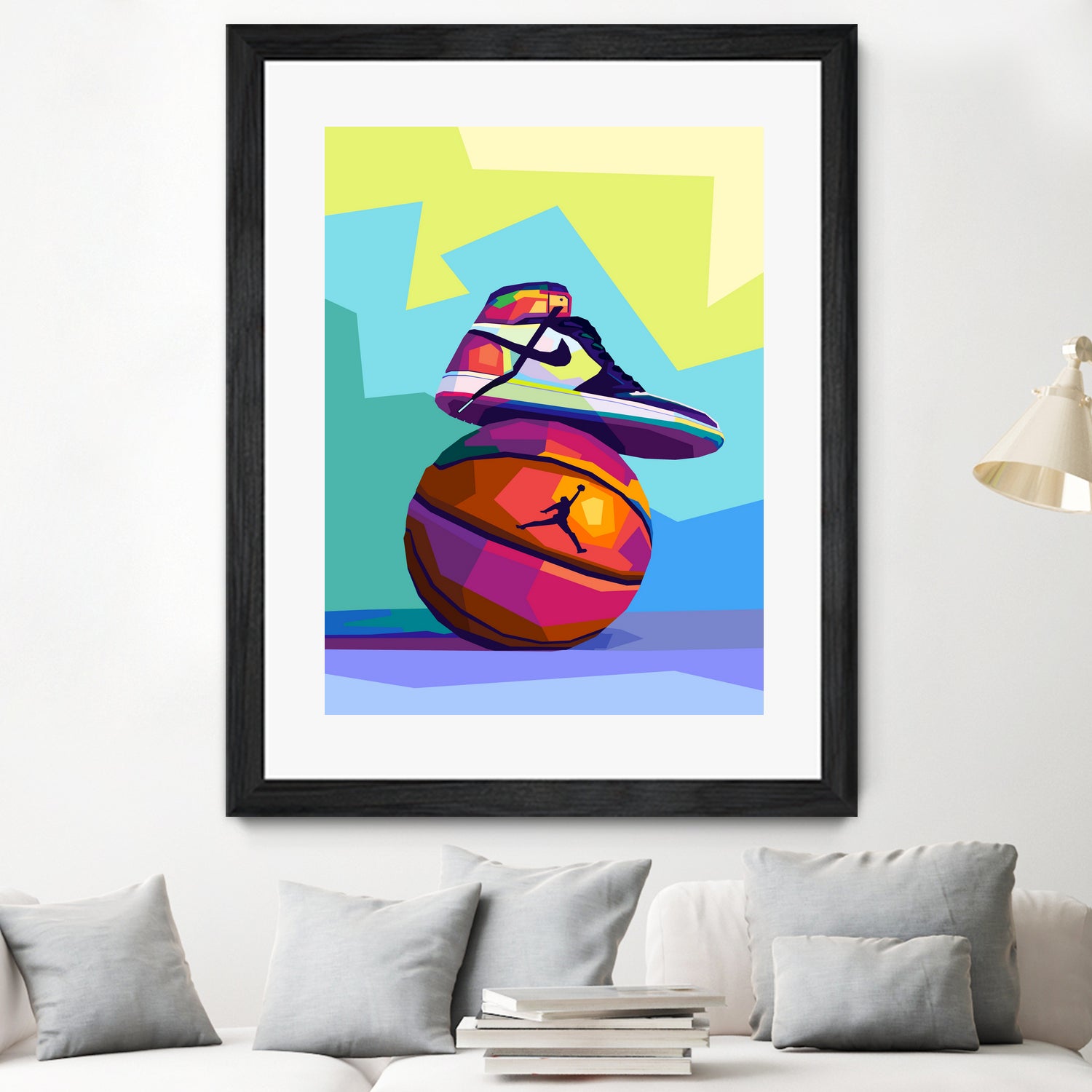 Air Jordan x Basketball by Noval Purnama on GIANT ART - white vector illustration