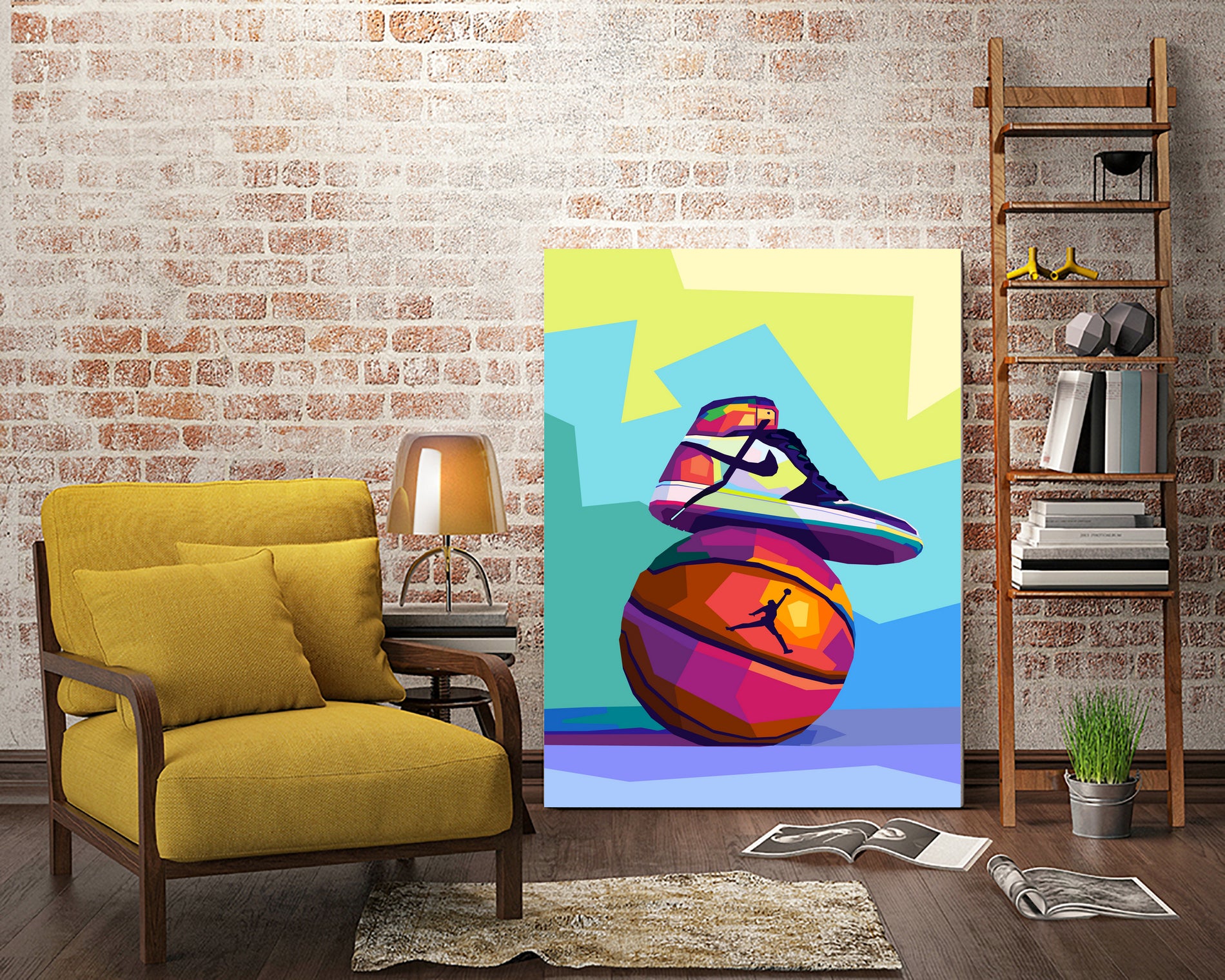 Air Jordan x Basketball by Noval Purnama on GIANT ART - white vector illustration