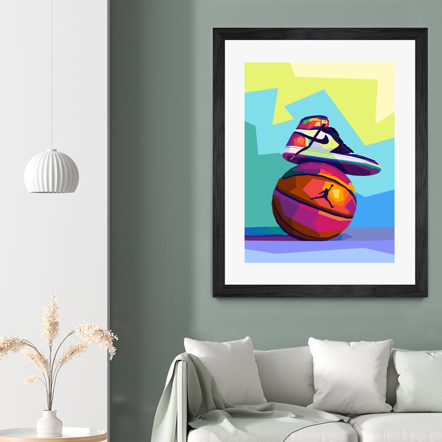 Air Jordan x Basketball by Noval Purnama on GIANT ART - white vector illustration