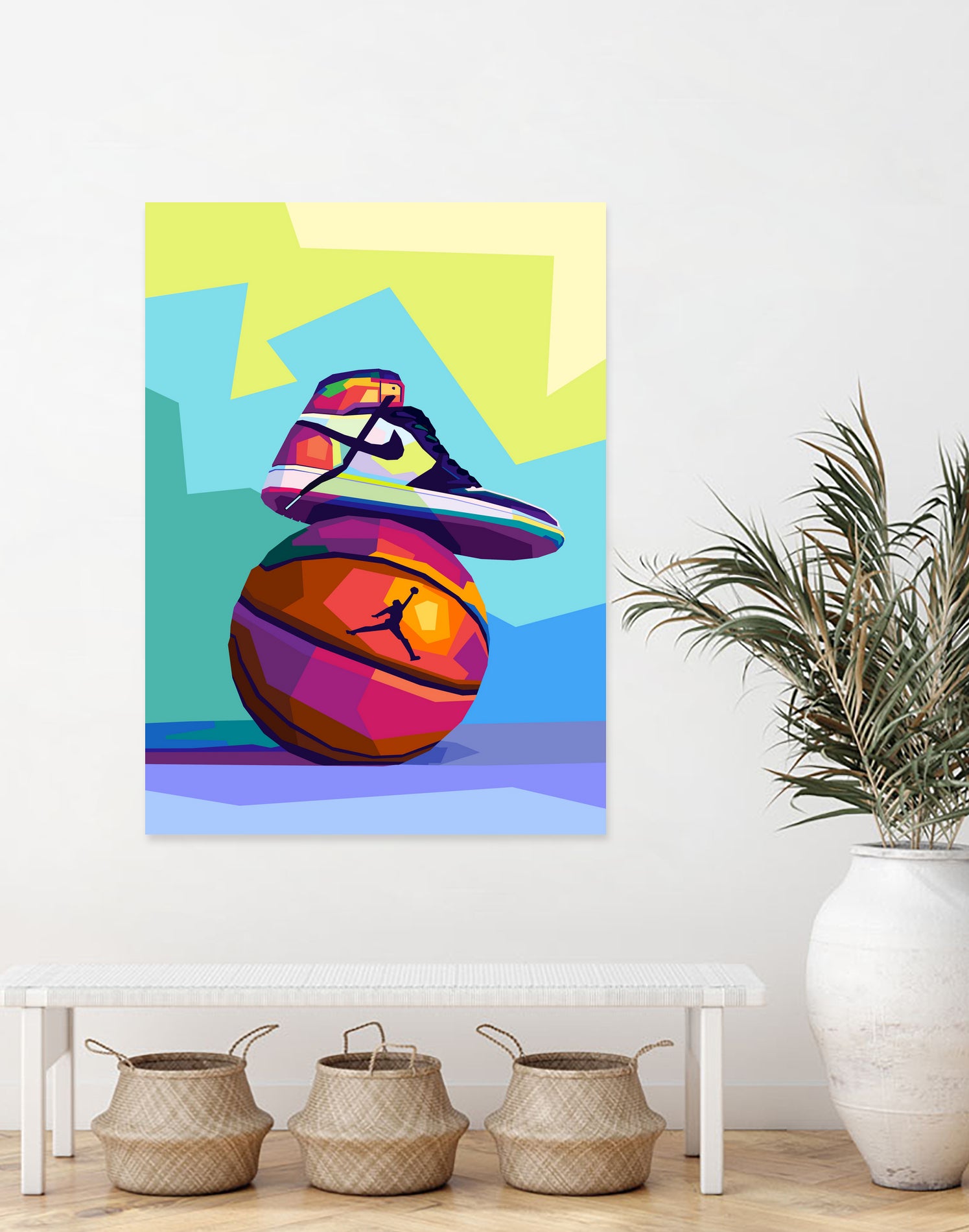 Air Jordan x Basketball by Noval Purnama on GIANT ART - white vector illustration