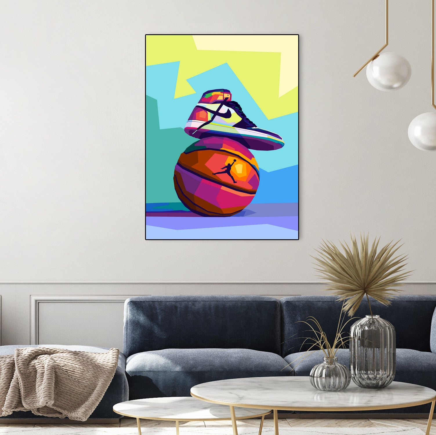 Air Jordan x Basketball by Noval Purnama on GIANT ART - white vector illustration