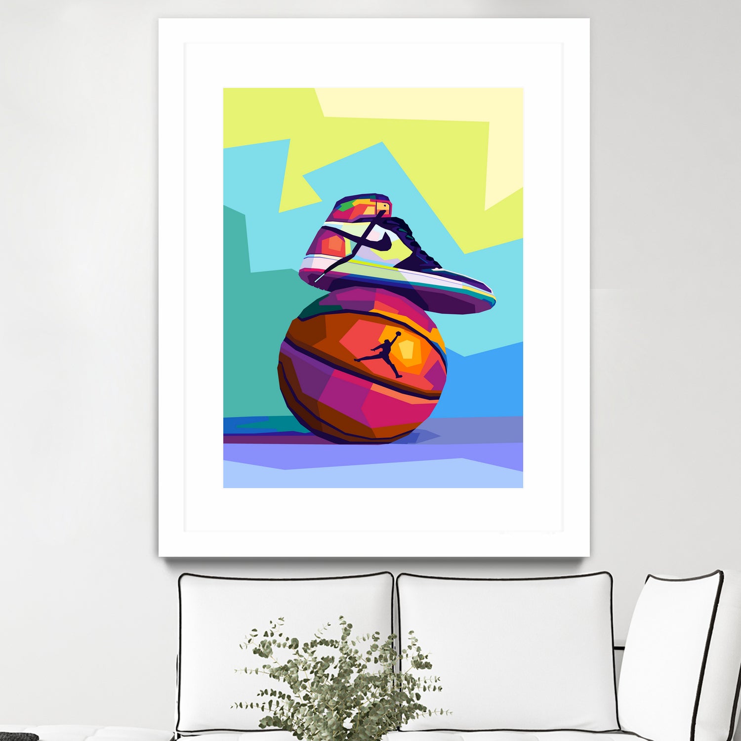 Air Jordan x Basketball by Noval Purnama on GIANT ART - white vector illustration