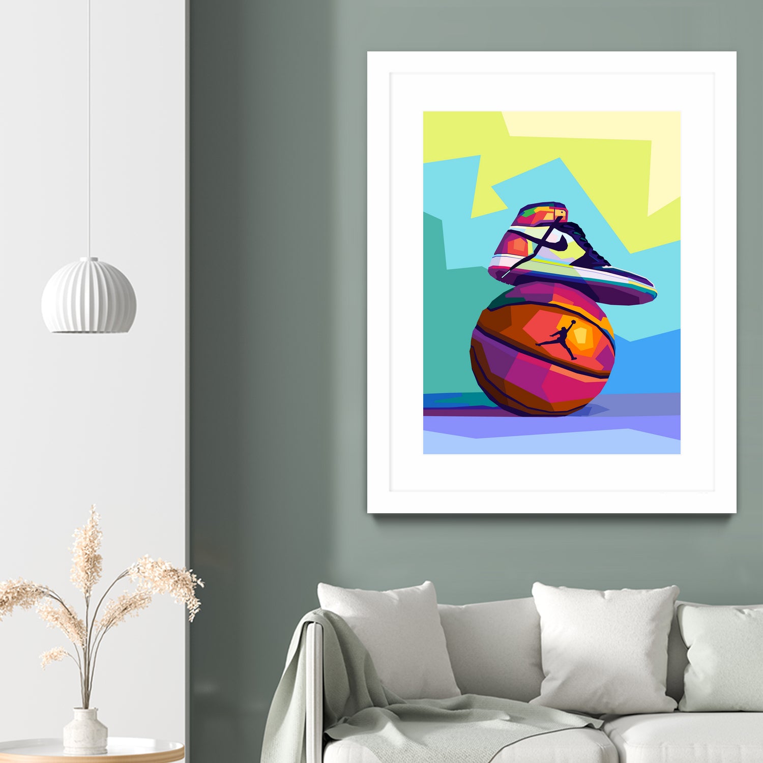 Air Jordan x Basketball by Noval Purnama on GIANT ART - white vector illustration