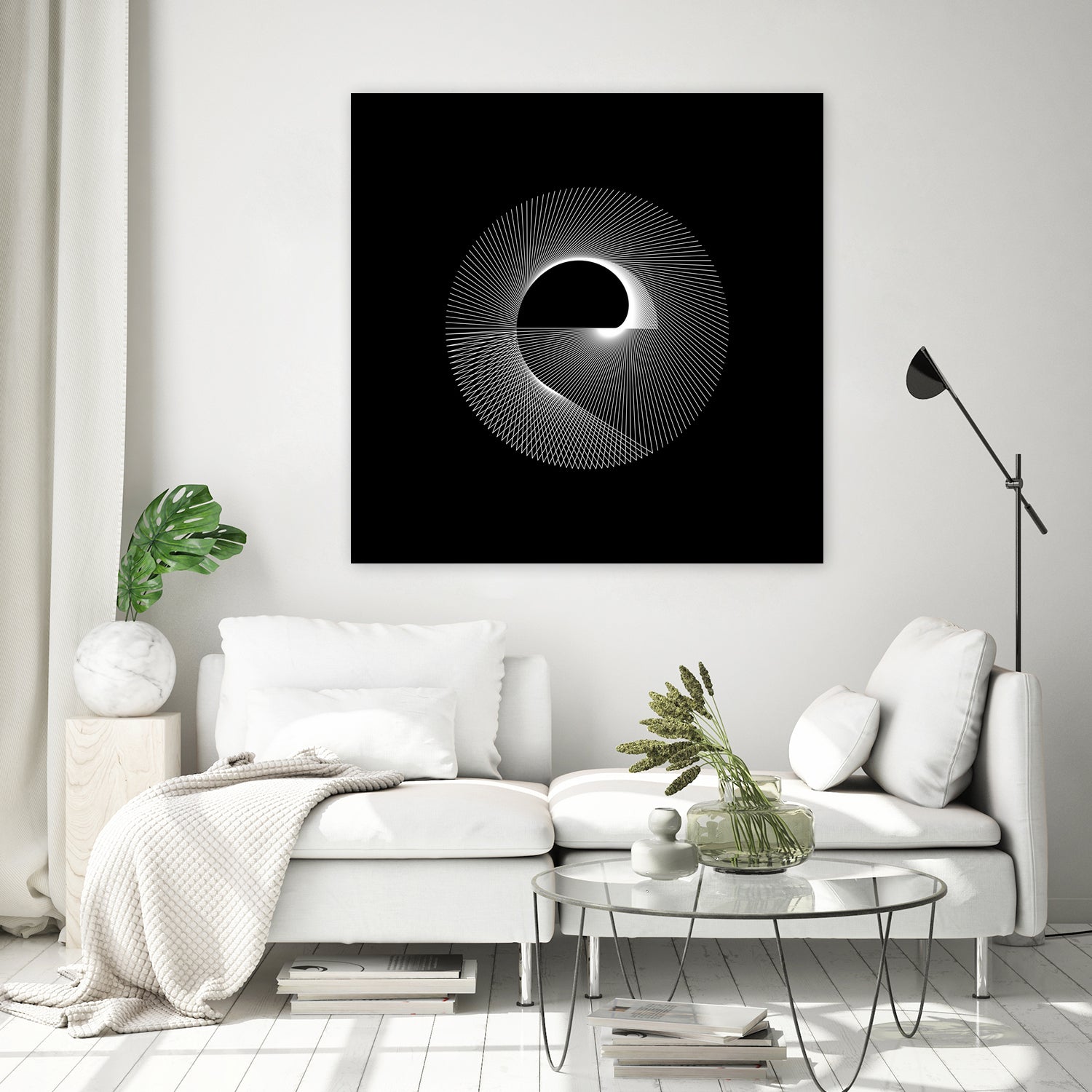 Variations on a Cardioid Theme 243 by Iustina Istrati on GIANT ART - black digital drawing