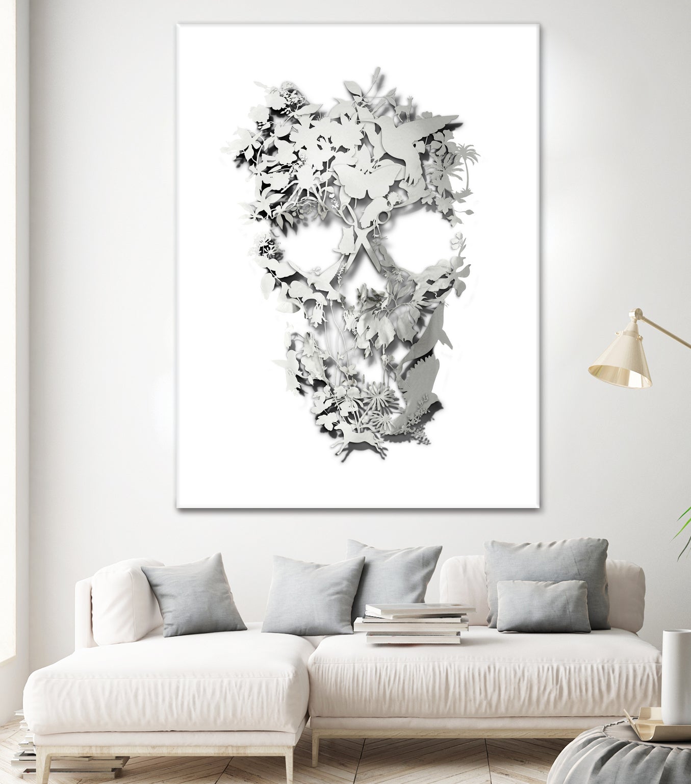 Simple Skull by Ali Gulec on GIANT ART - white digital drawing