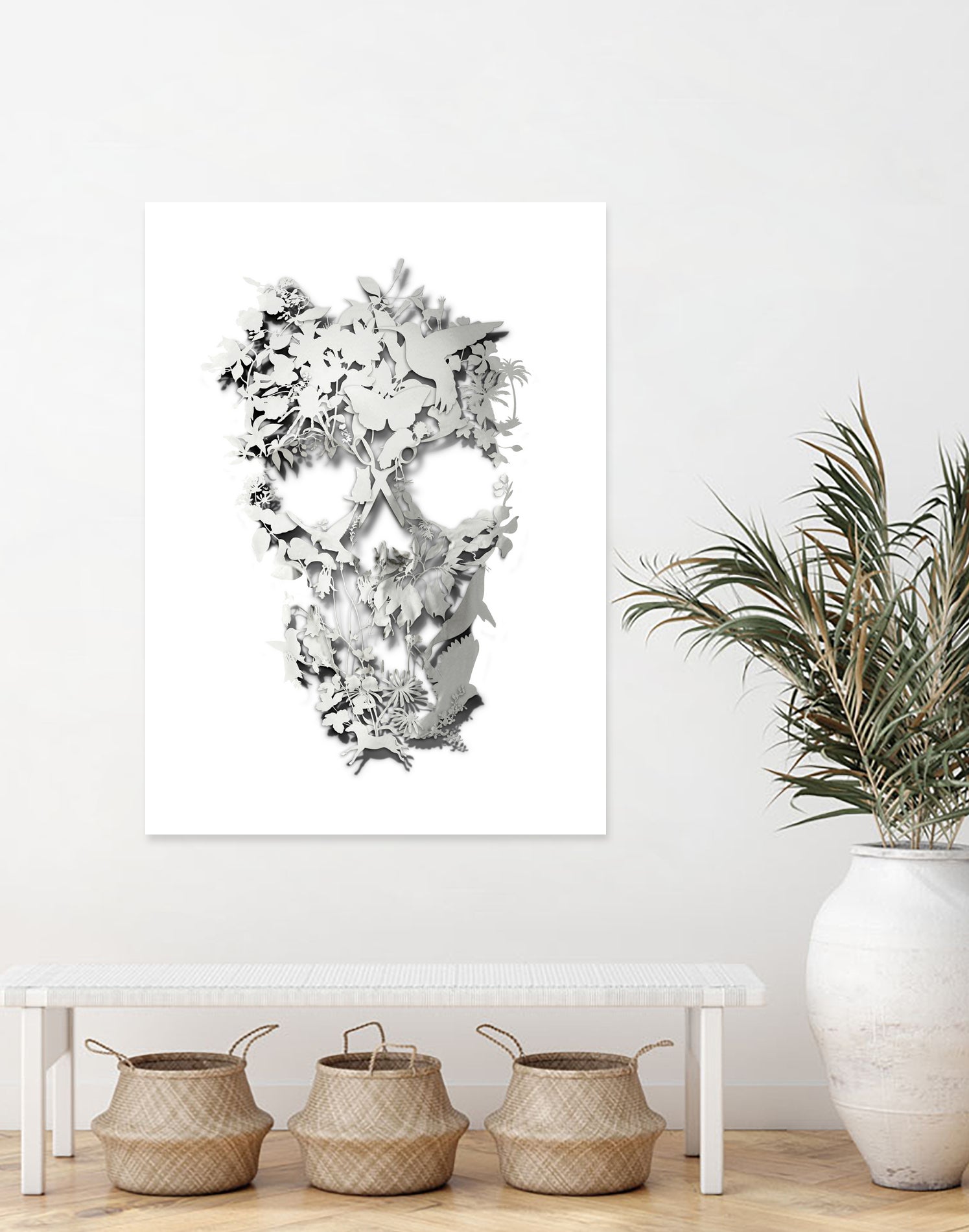 Simple Skull by Ali Gulec on GIANT ART - white digital drawing