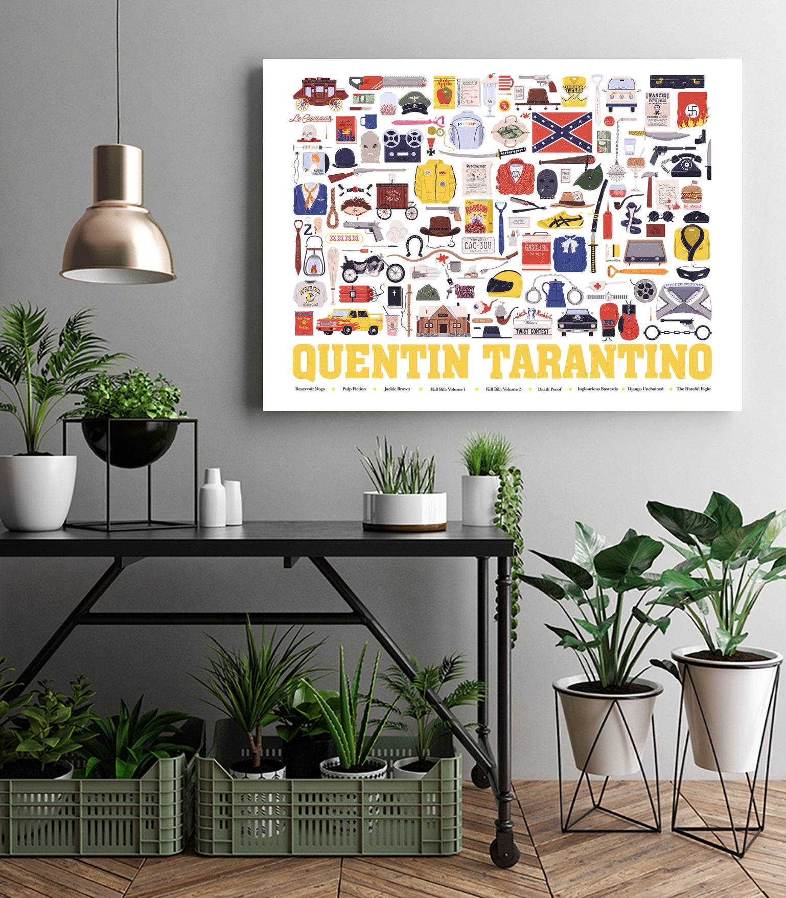 Quentin Tarantino by Maria Suarez-Inclan on GIANT ART - yellow digital drawing