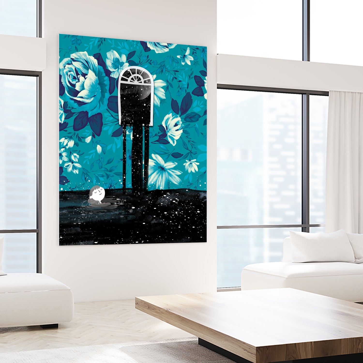 Nigh tSwim by Holly Hatam on GIANT ART - blue digital painting