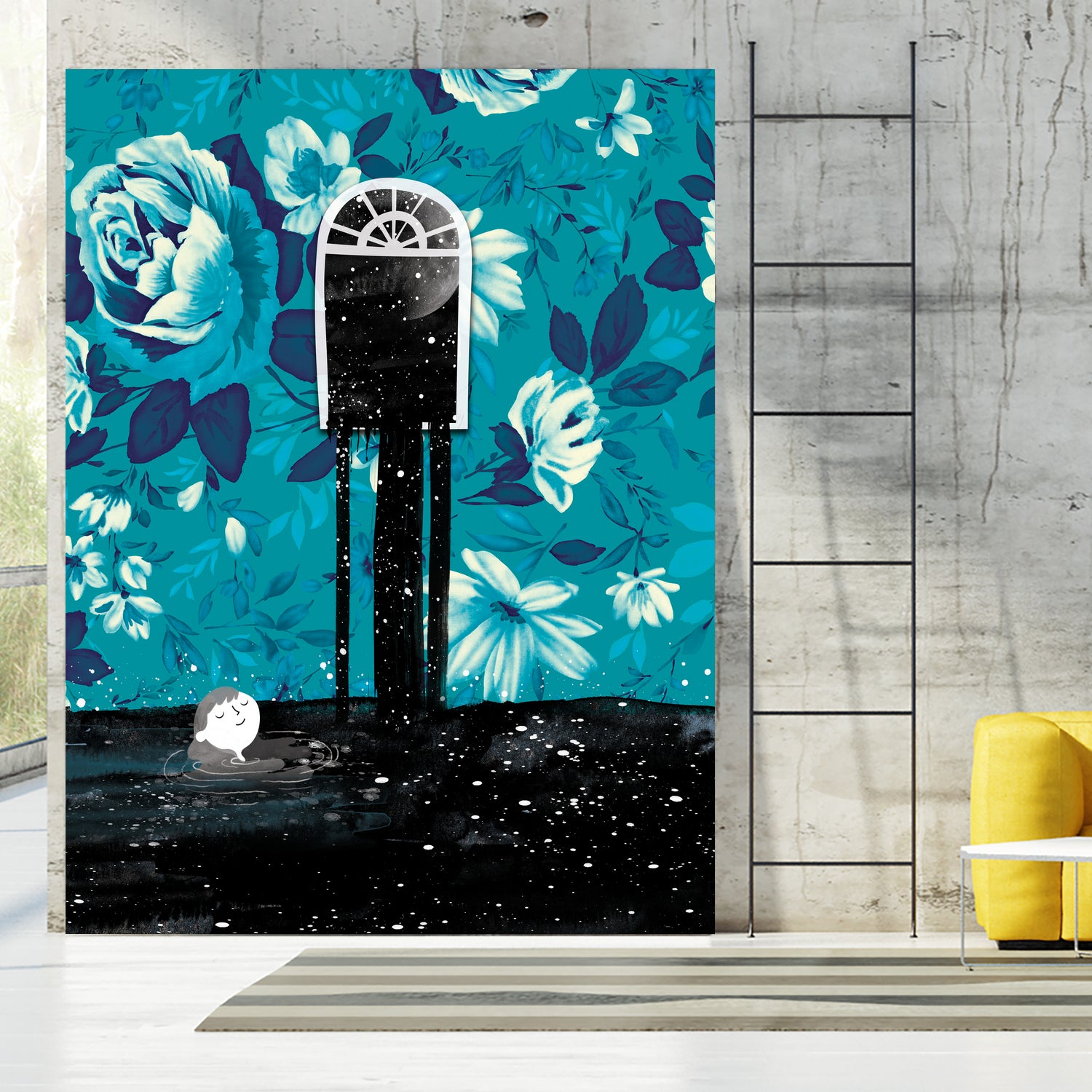 Nigh tSwim by Holly Hatam on GIANT ART - blue digital painting