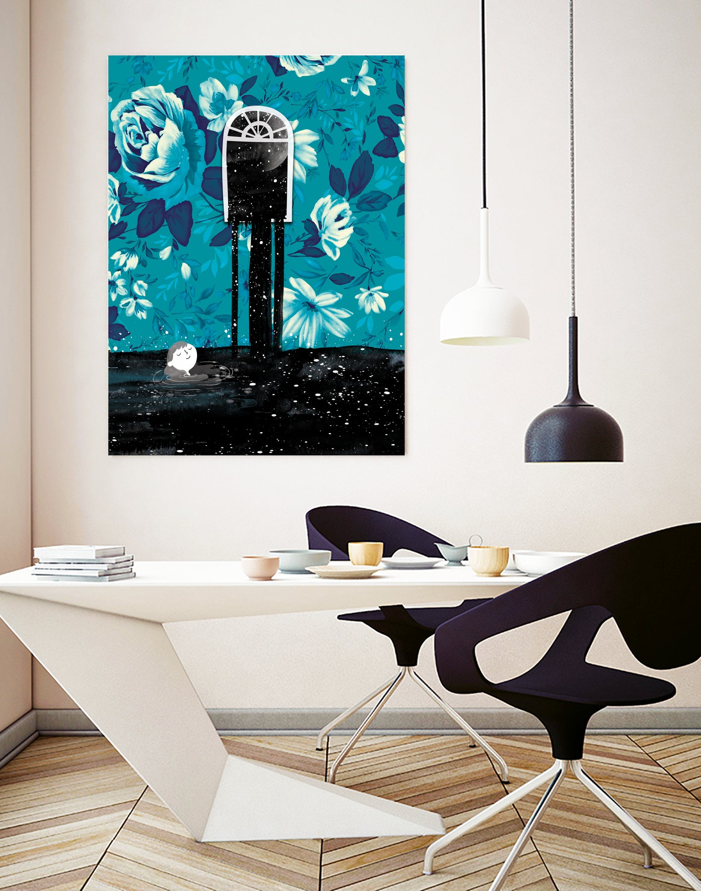 Nigh tSwim by Holly Hatam on GIANT ART - blue digital painting