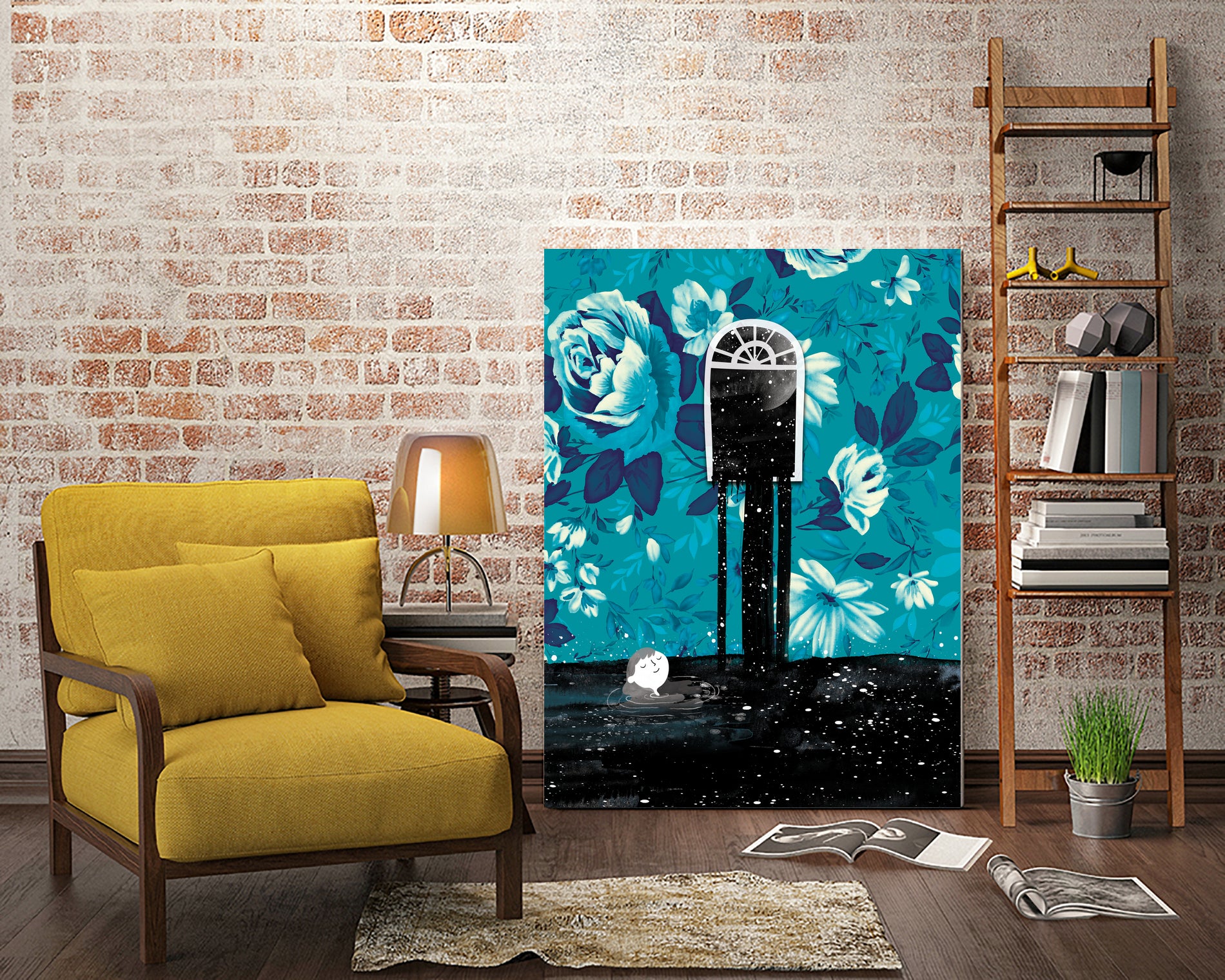 Nigh tSwim by Holly Hatam on GIANT ART - blue digital painting