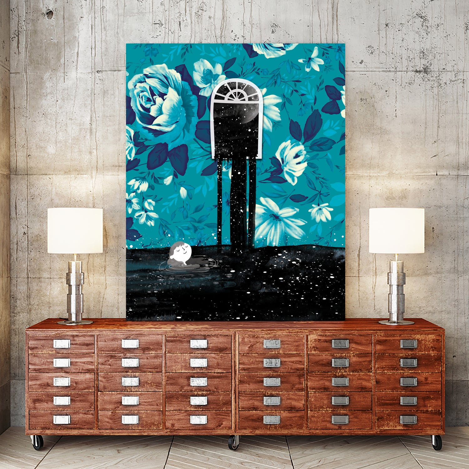 Nigh tSwim by Holly Hatam on GIANT ART - blue digital painting