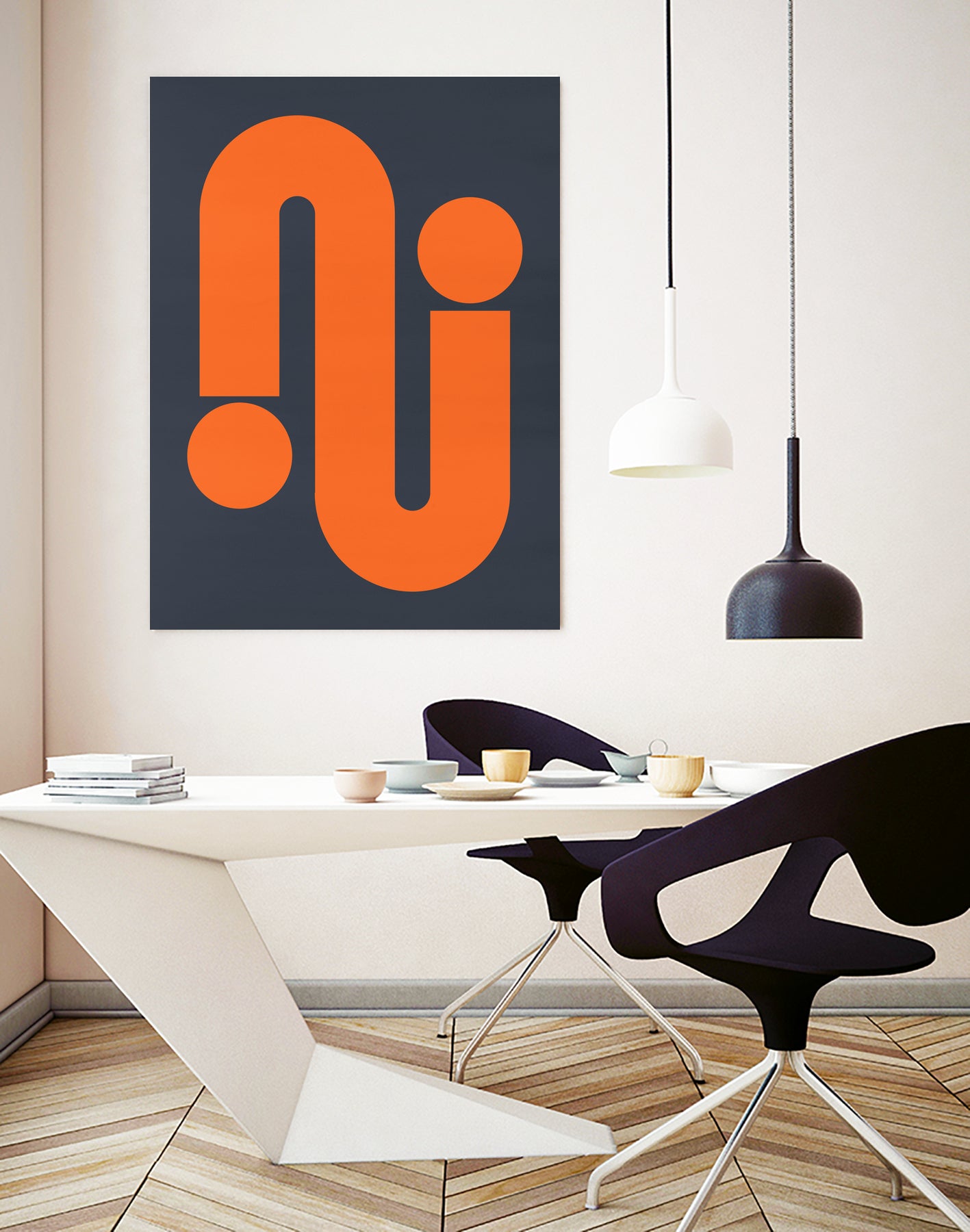 Vibrant shapes C by Vitor Costa on GIANT ART - red digital painting