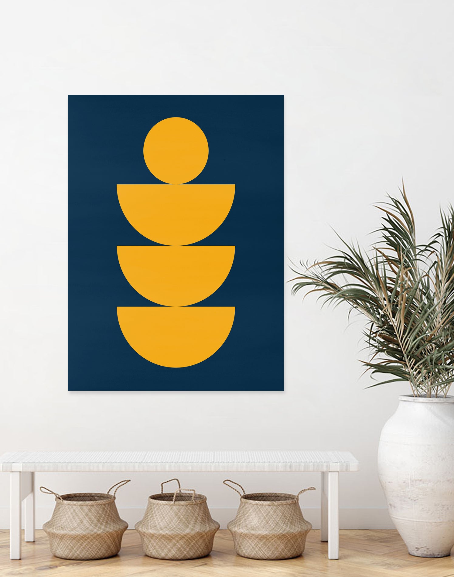 Vibrant shapes F by Vitor Costa on GIANT ART - yellow digital painting