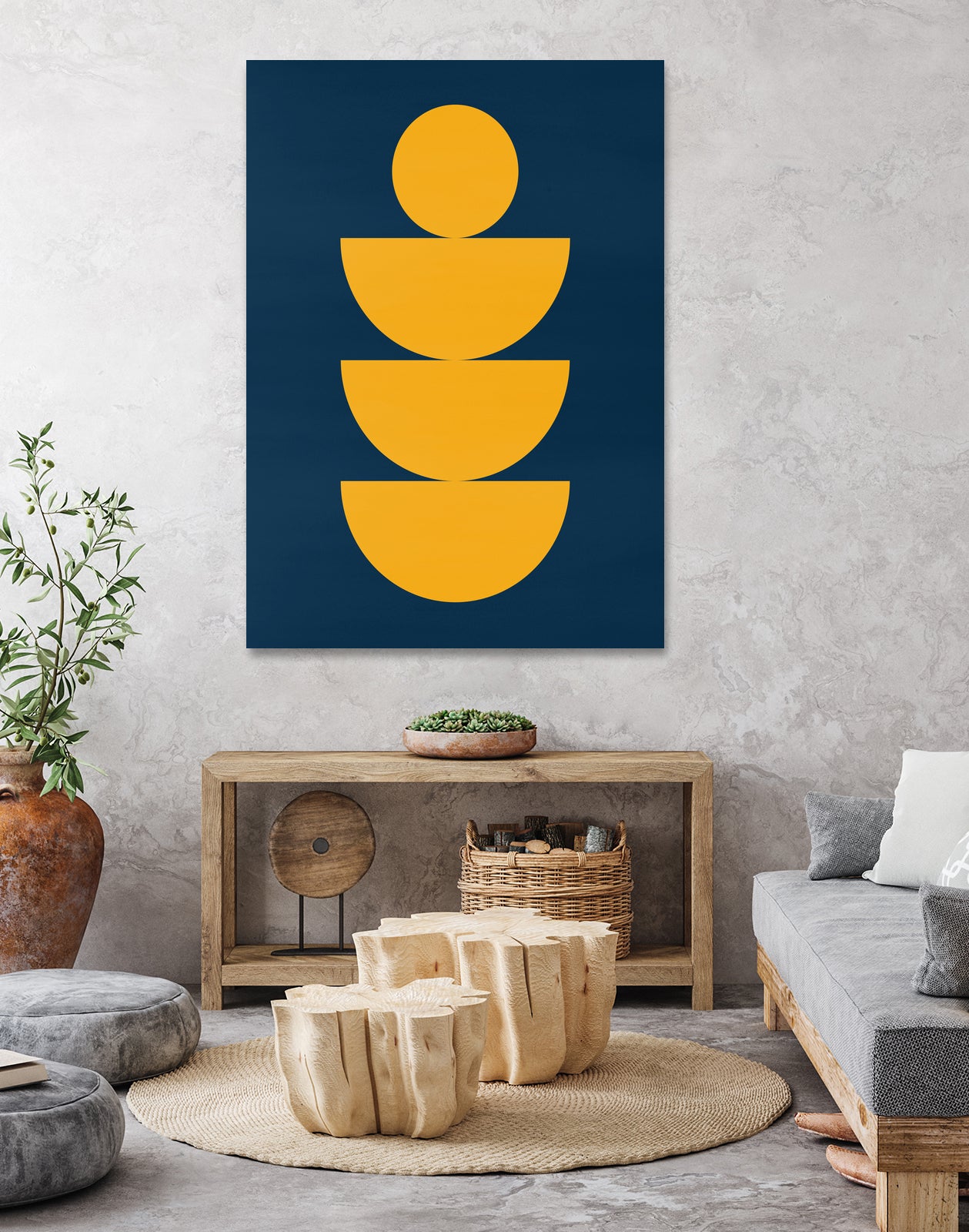 Vibrant shapes F by Vitor Costa on GIANT ART - yellow digital painting