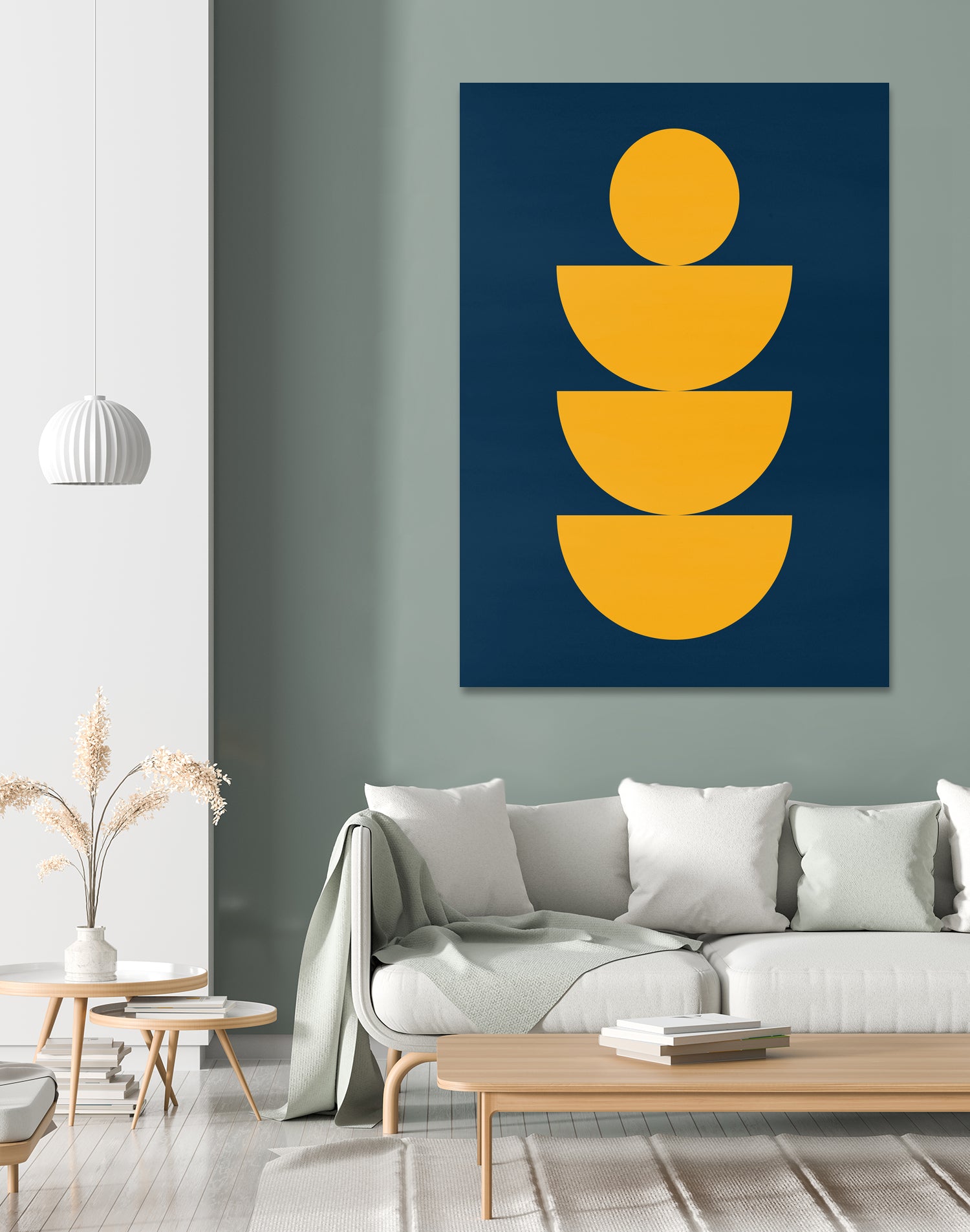 Vibrant shapes F by Vitor Costa on GIANT ART - yellow digital painting