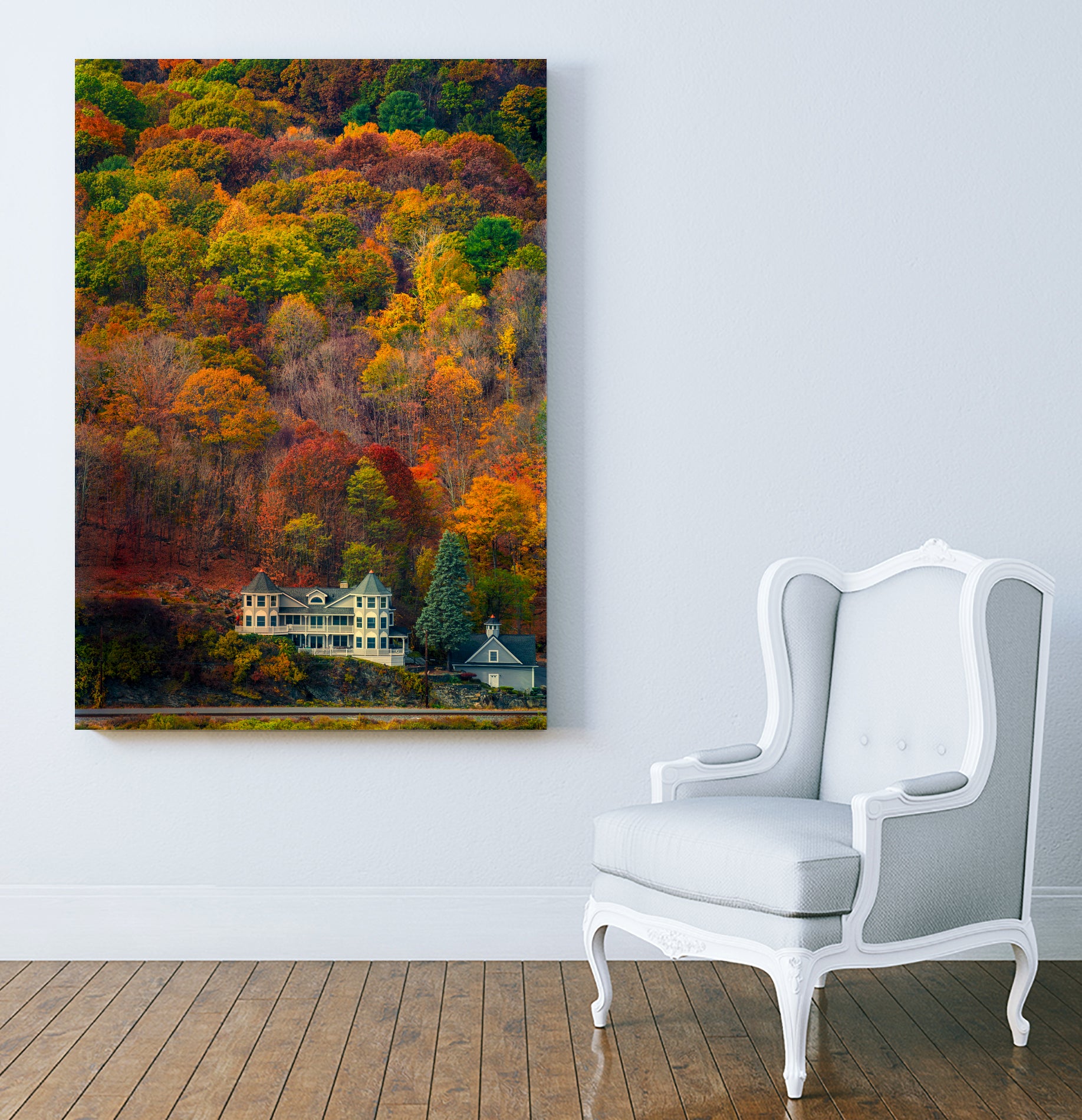 Highland House by Chris Lord on GIANT ART - orange digital painting