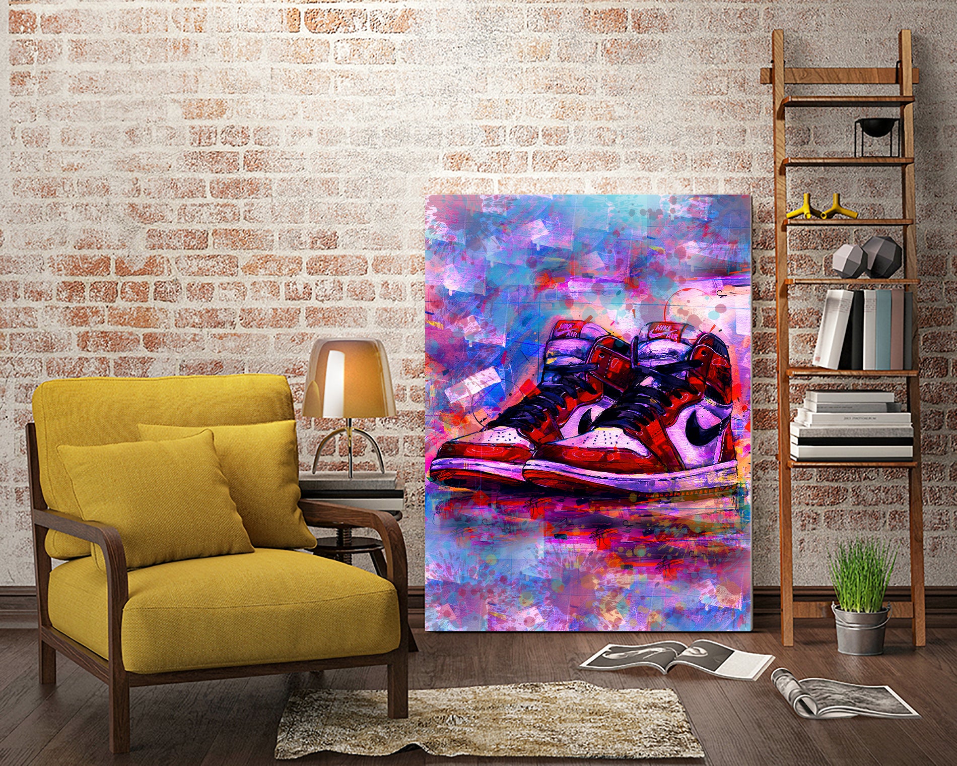 Sneakers Air Jordan by Septiyan Nugroho on GIANT ART - white digital painting