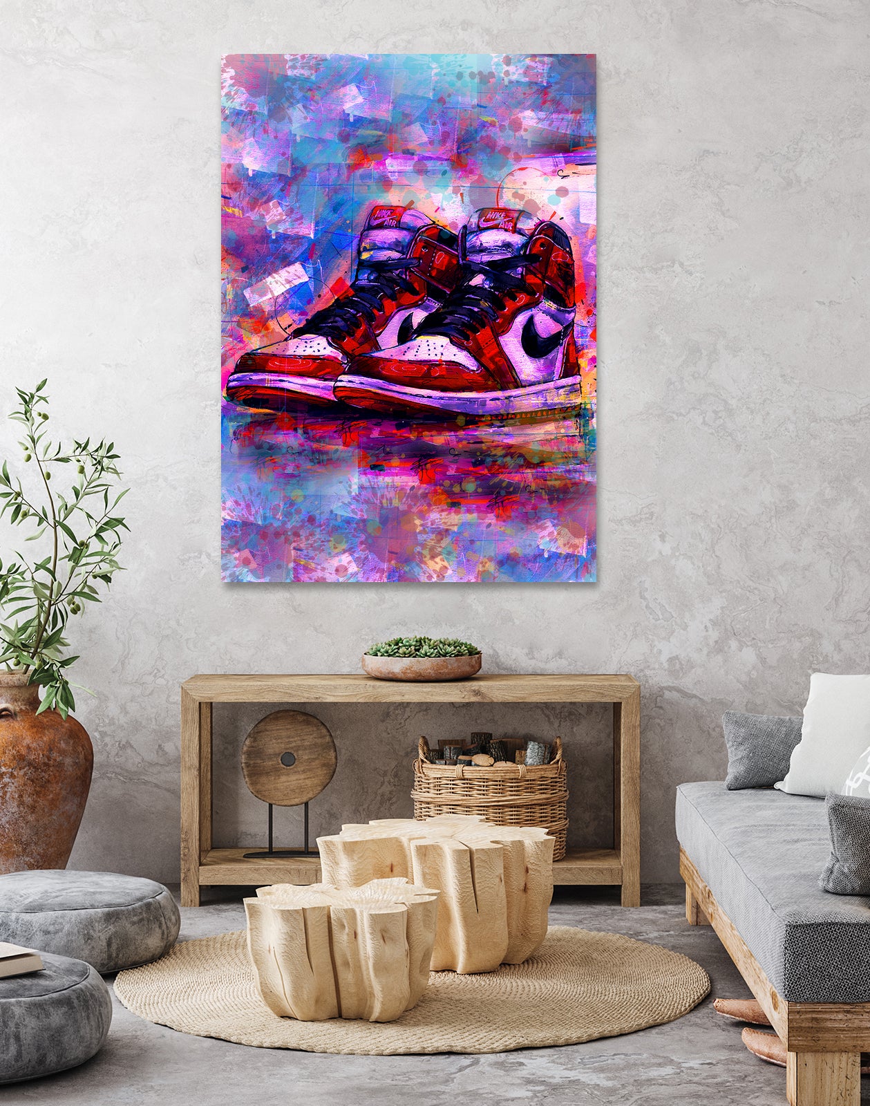 Sneakers Air Jordan by Septiyan Nugroho on GIANT ART - white digital painting