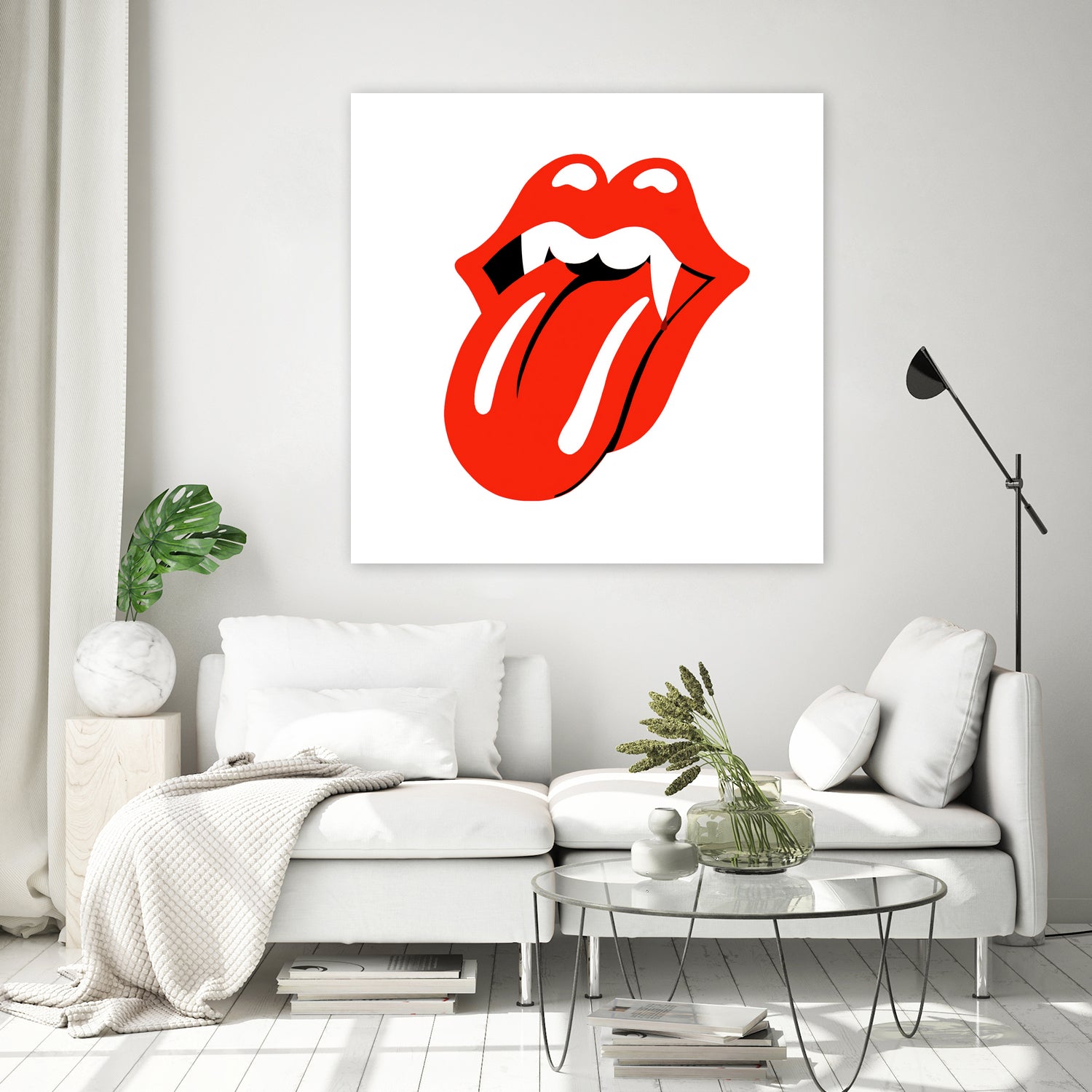 Rolling Stones vampire edition by Bekir Ceylan on GIANT ART - red digital painting