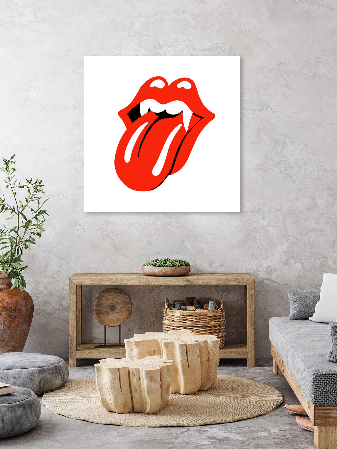 Rolling Stones vampire edition by Bekir Ceylan on GIANT ART - red digital painting