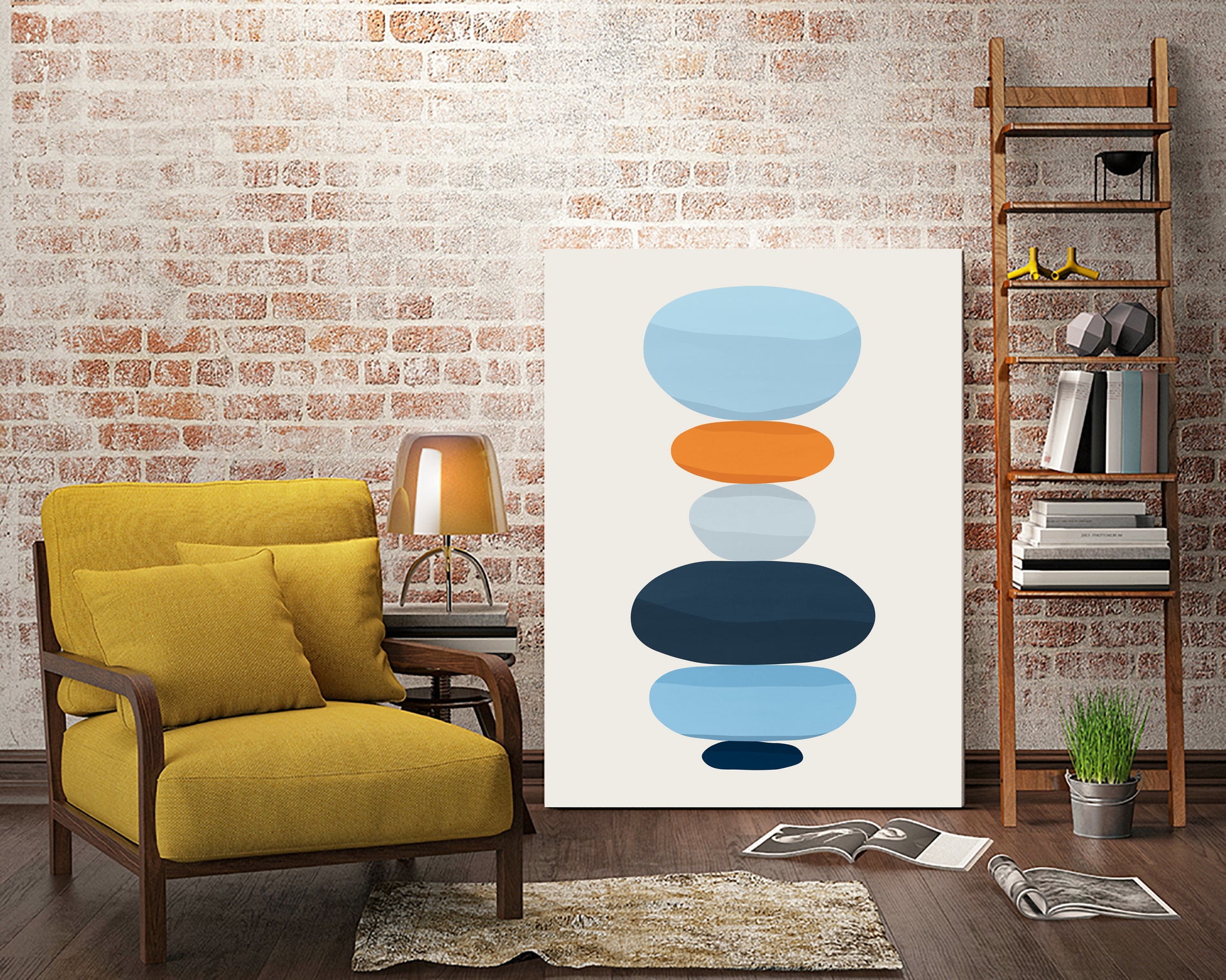 Abstraction A by Vitor Costa on GIANT ART - blue digital painting