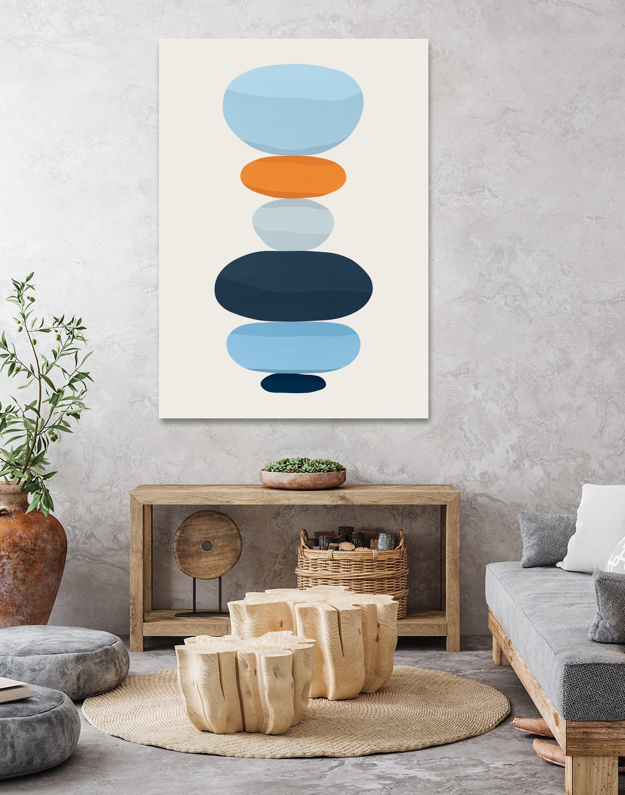 Abstraction A by Vitor Costa on GIANT ART - blue digital painting