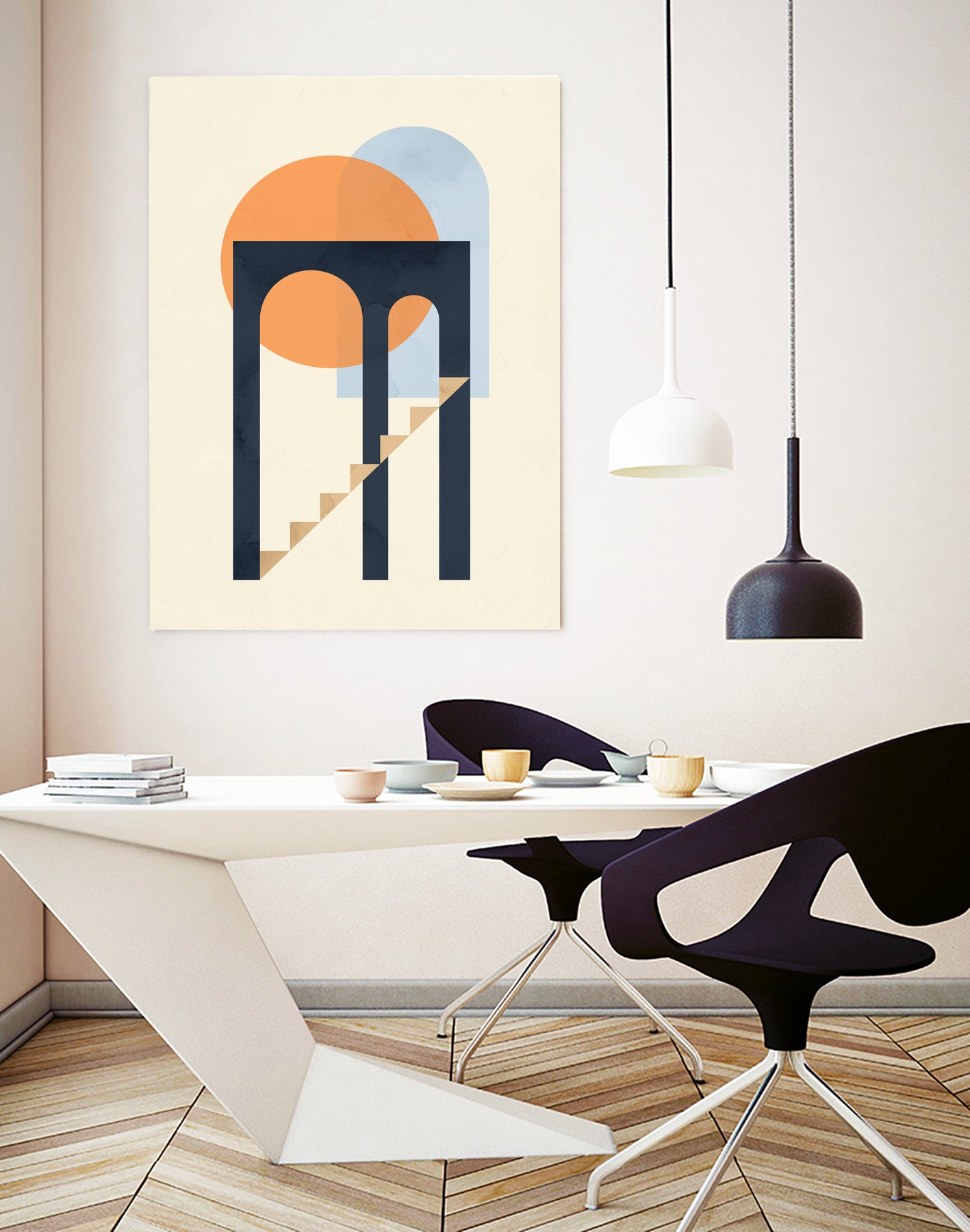 Geometry 01 by Vitor Costa on GIANT ART - orange digital painting