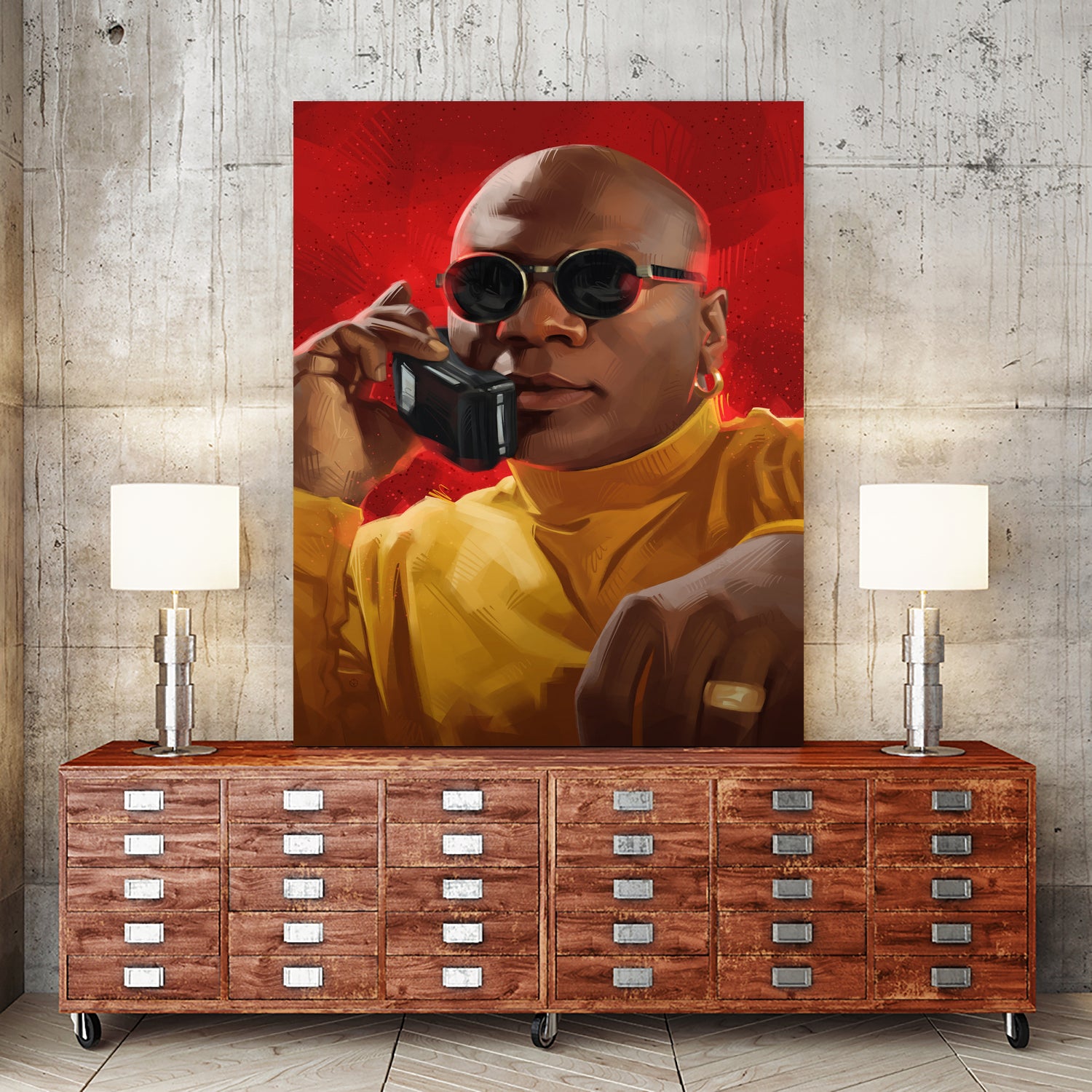 Marsellus Wallace Phone by Nikita Abakumov on GIANT ART - red digital painting