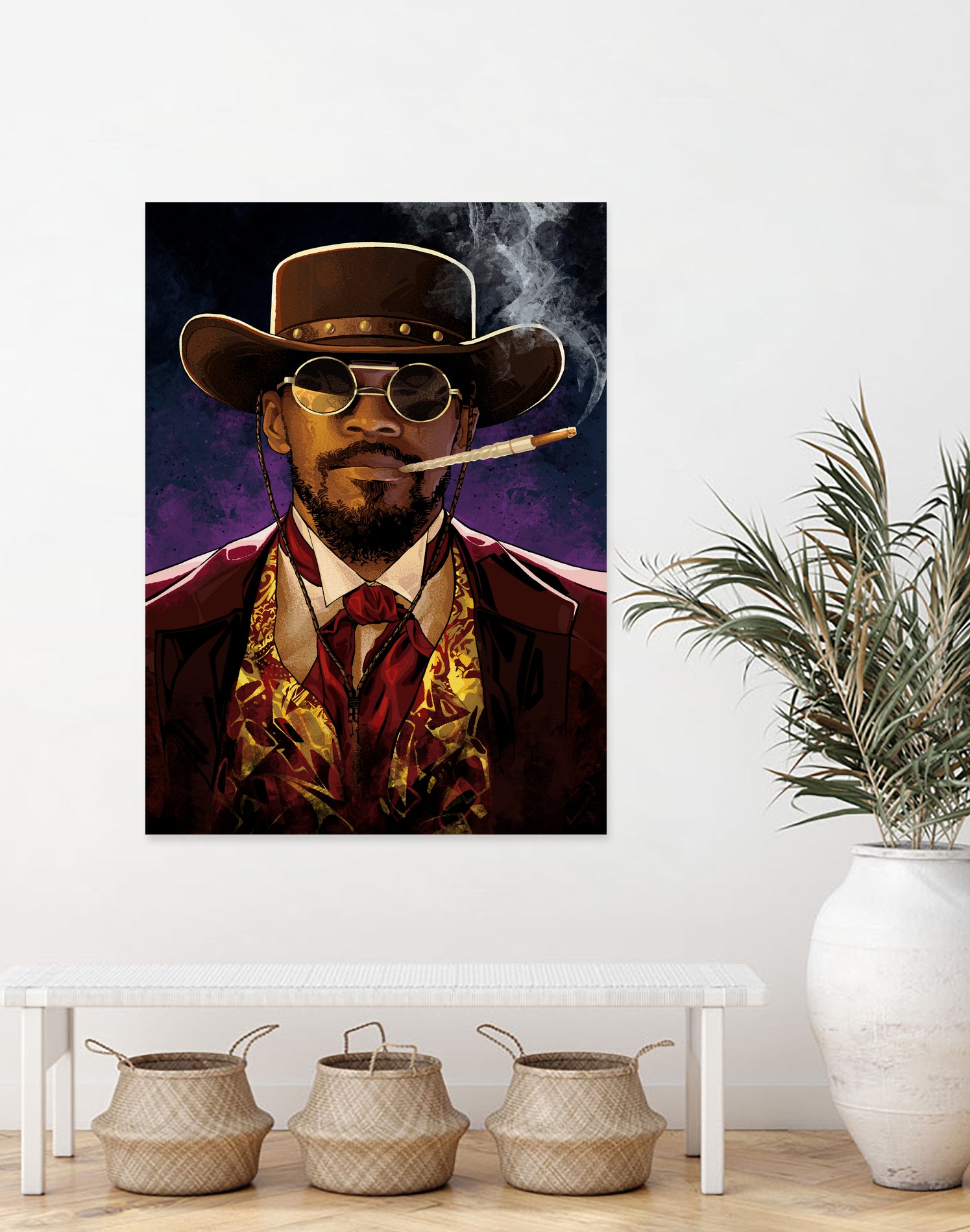 Django by Nikita Abakumov on GIANT ART - red digital painting