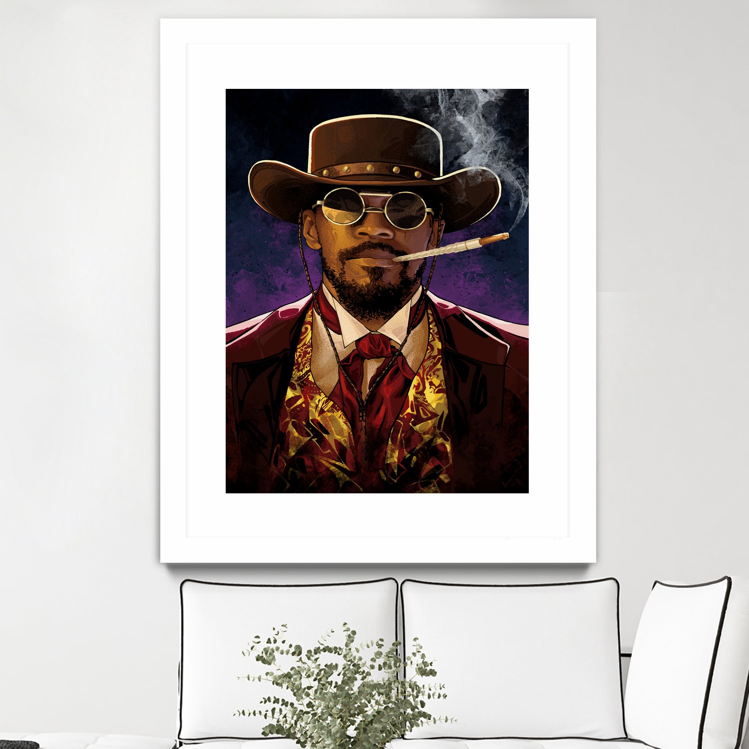 Django by Nikita Abakumov on GIANT ART - red digital painting