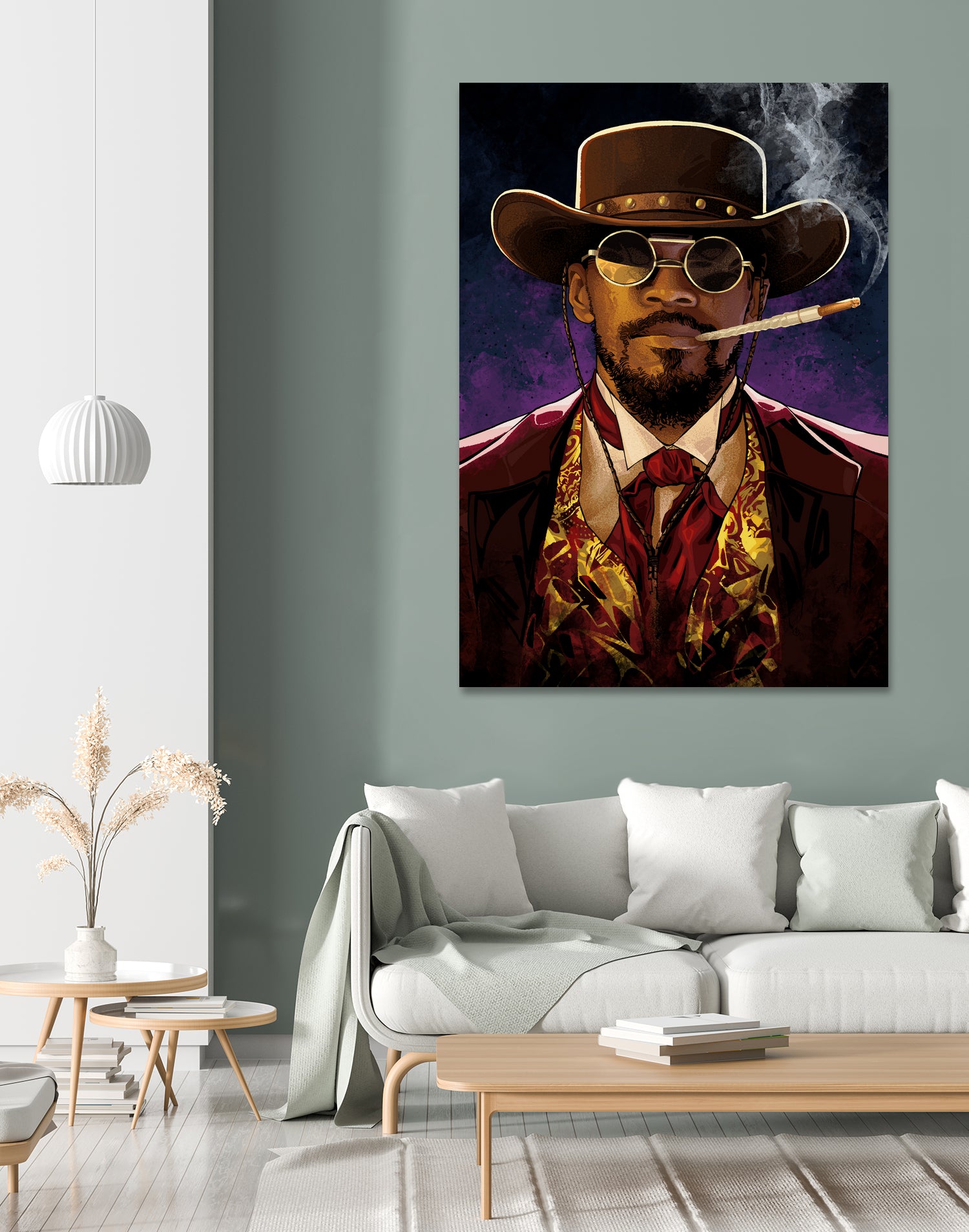 Django by Nikita Abakumov on GIANT ART - red digital painting