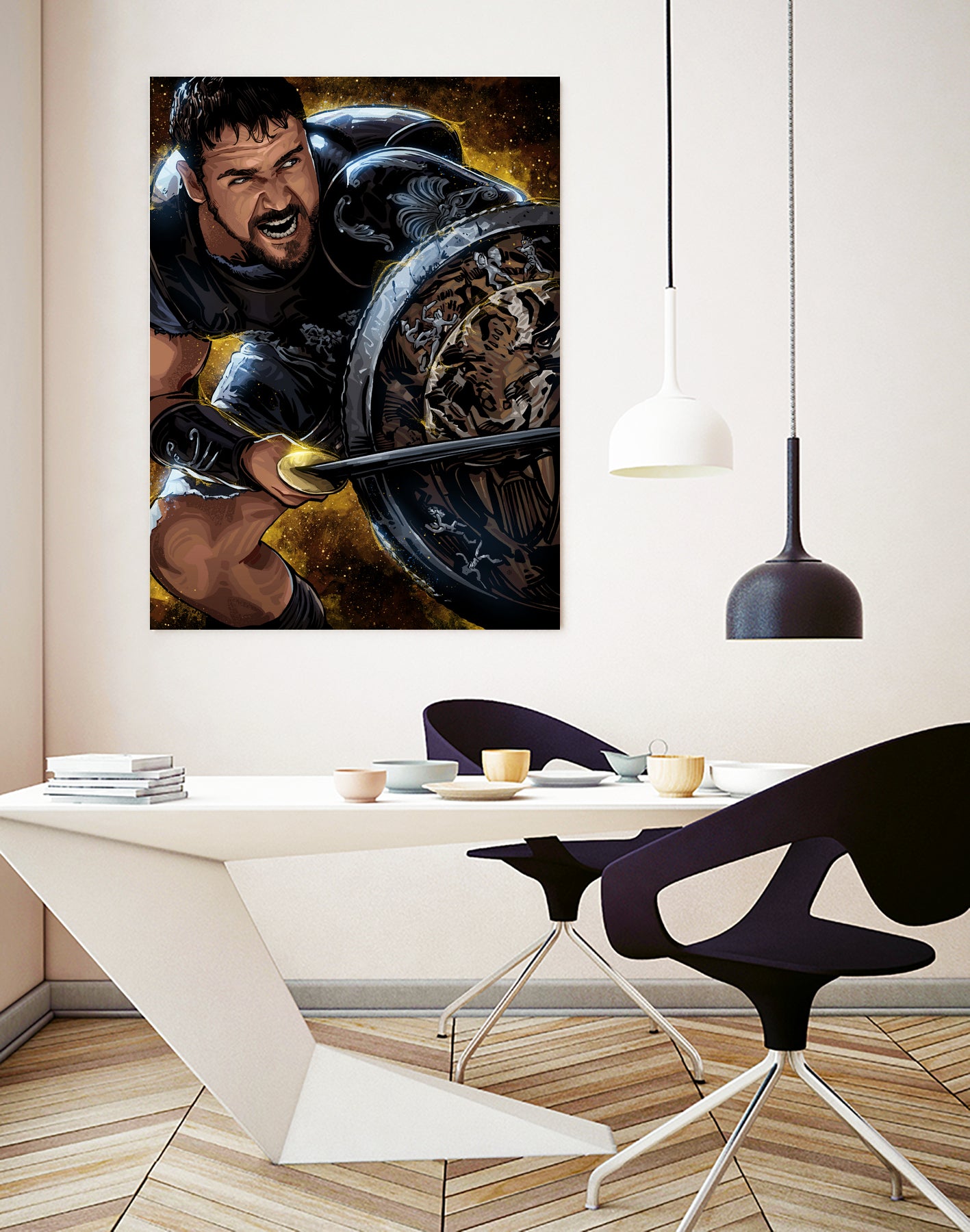 Gladiator by Nikita Abakumov on GIANT ART - brown digital painting