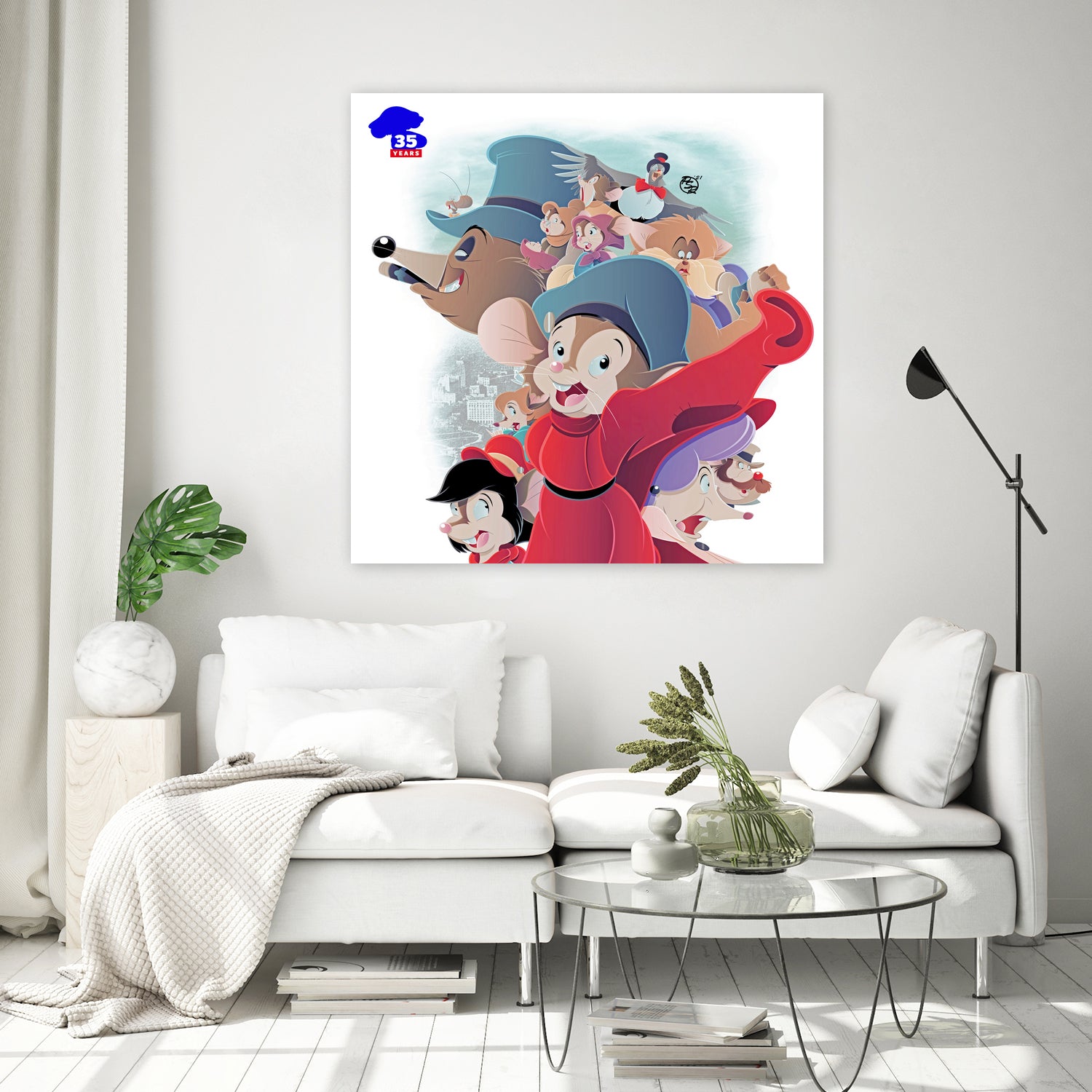 An American Tail - 35th Anniversary by Pierre Redmon on GIANT ART - white digital drawing