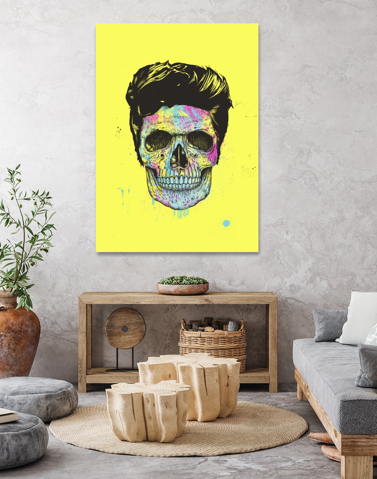 Color your death by Solti Balázs on GIANT ART - yellow digital painting