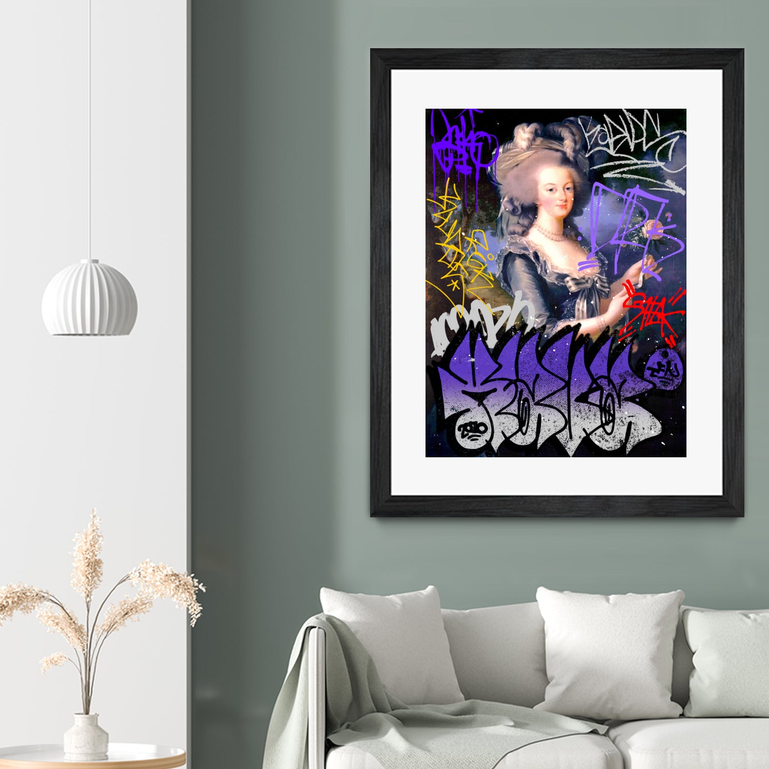 Marie Antoinette by Pedro Molina on GIANT ART - blue photo illustration