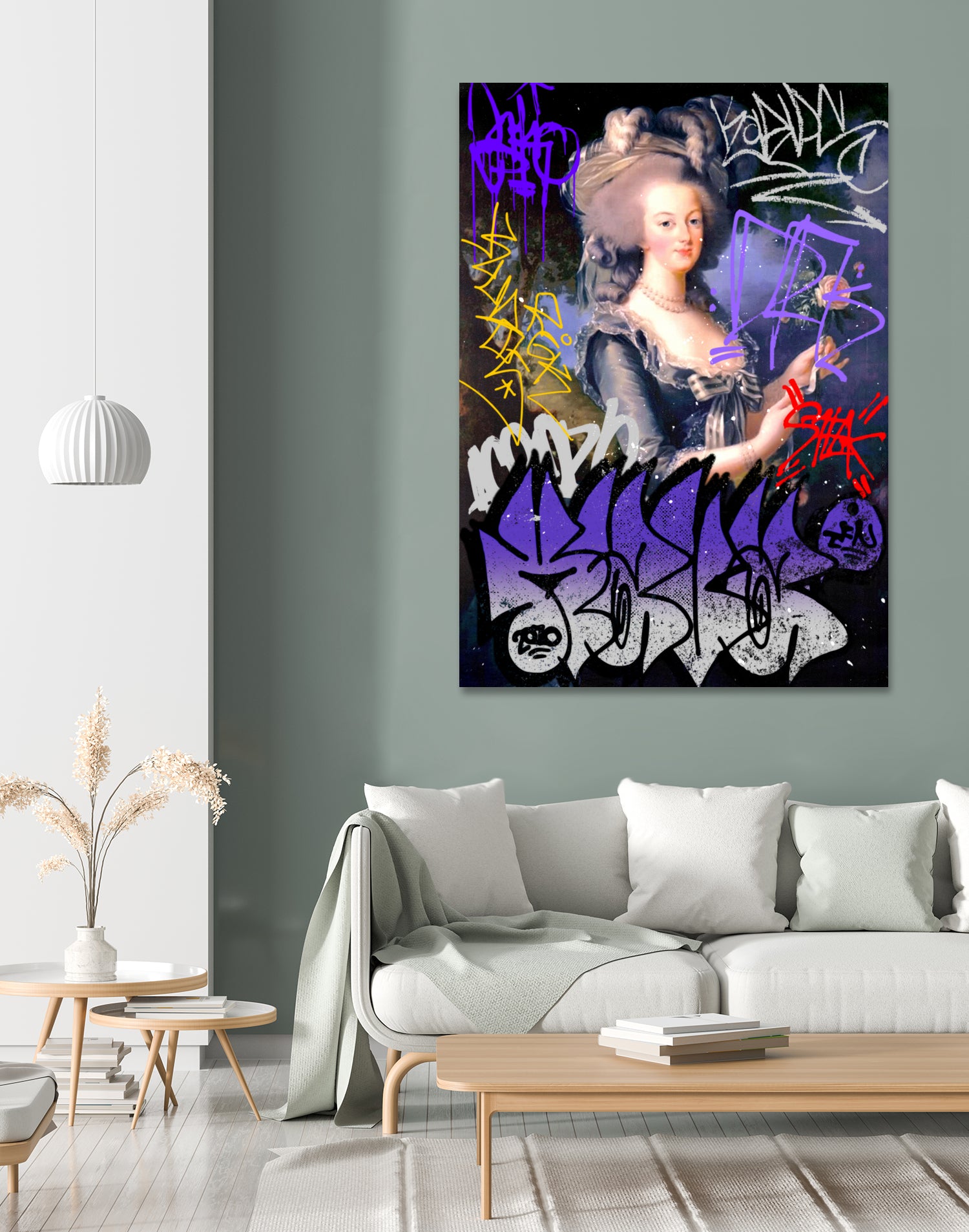 Marie Antoinette by Pedro Molina on GIANT ART - blue photo illustration