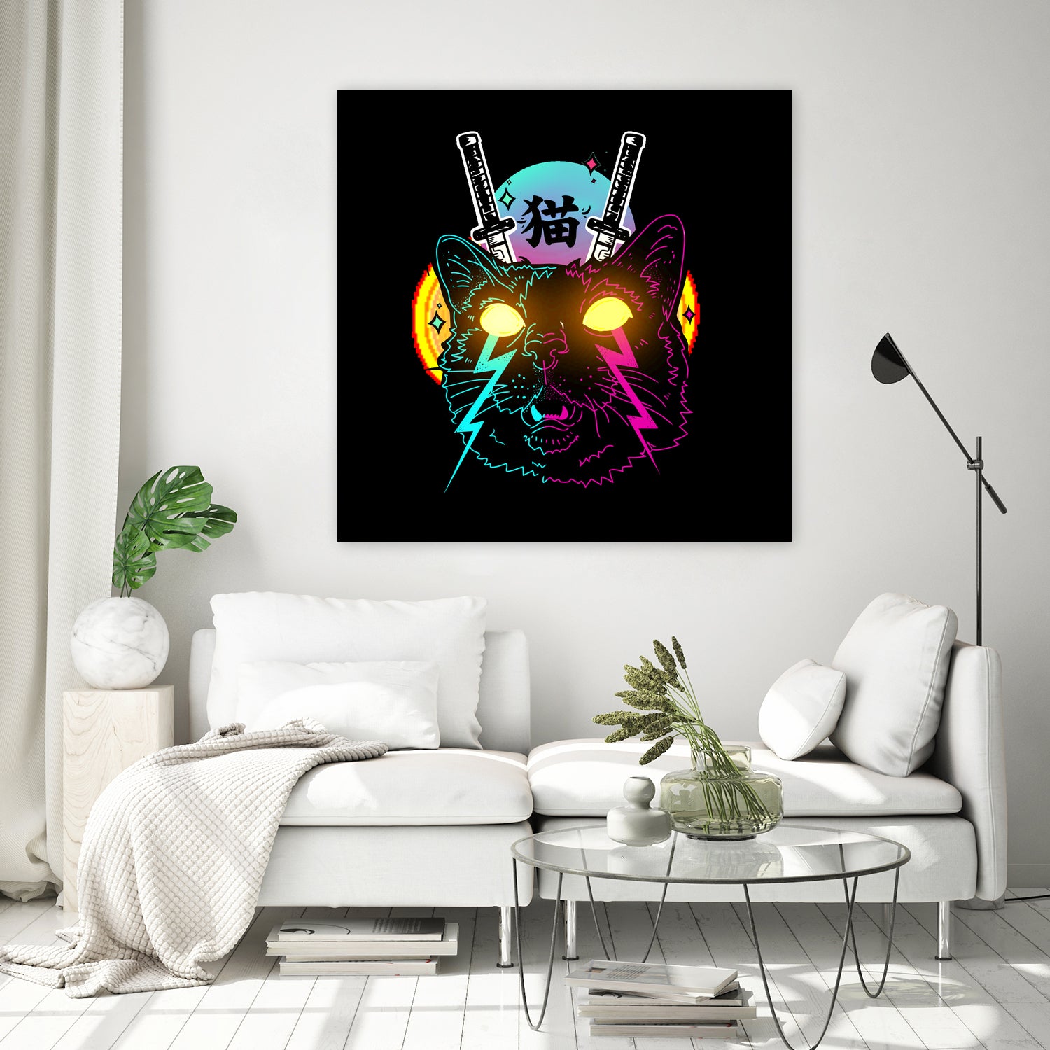 Cyber Cat by Tri Haryadi on GIANT ART - black digital drawing